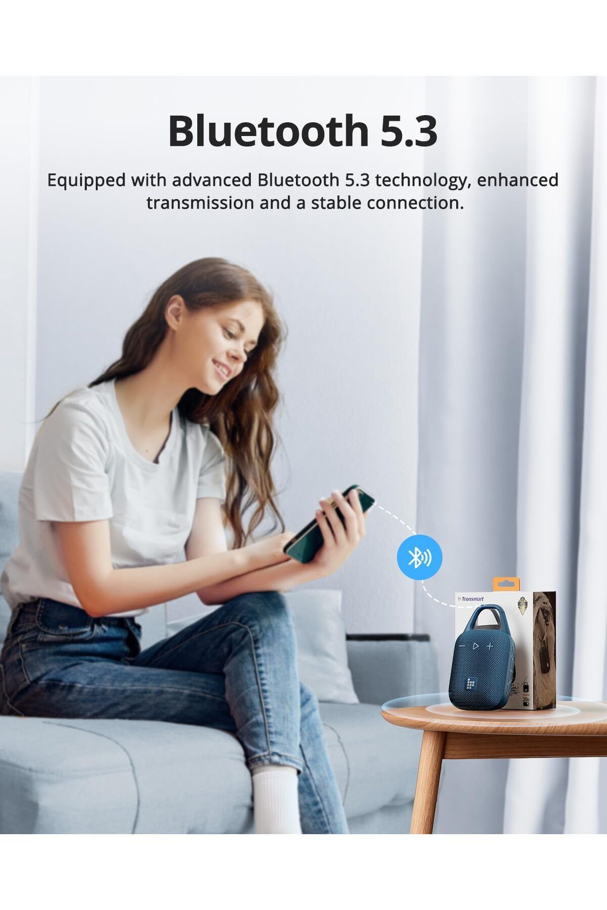 erorex-T7 Portable Bluetooth Speaker With 360° Surround Sound Custom Eq Via App Ipx7 Waterproof Dual 7