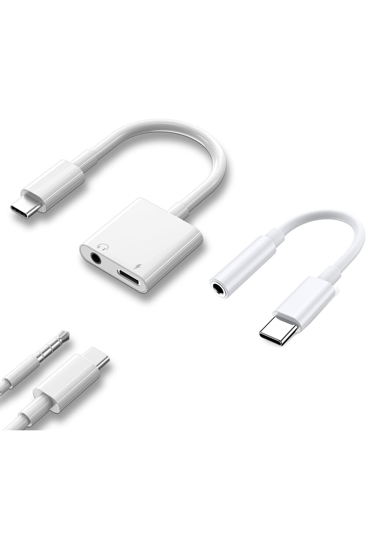 erorex-محول سماعة رأس لهاتف آيفون 2 في 1 Lightning إلى 3.5 مم صوت دونجل ملحقات سماعة الرأس 1