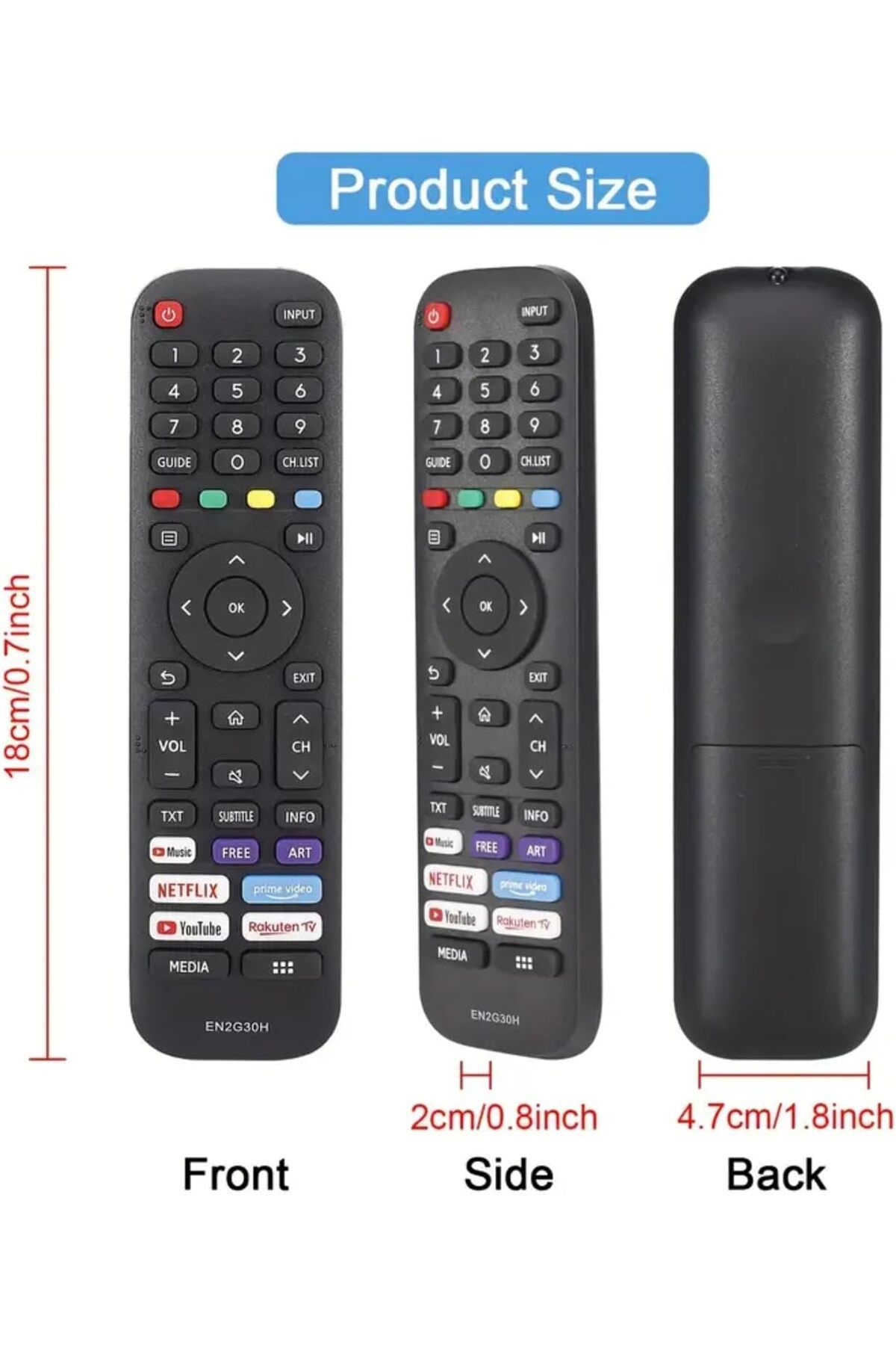 erorex-Compatible For Sharp Tv Remote Control Replacement Remote For Android Uhd 4K Led Lcd Smart 7