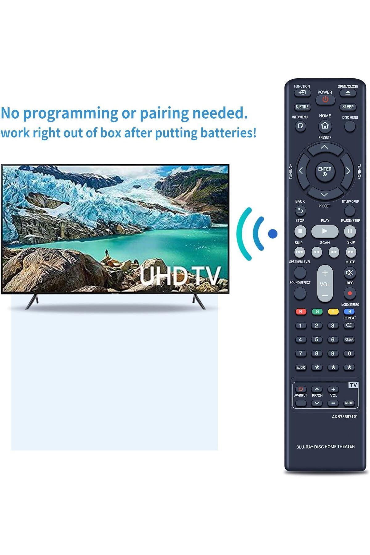 erorex-New Ah59 02550A Remote Fit Replacement For Samsung Ht F453K Ht F453Hk Ht F445K Ht F455K Ht F450Bk 6