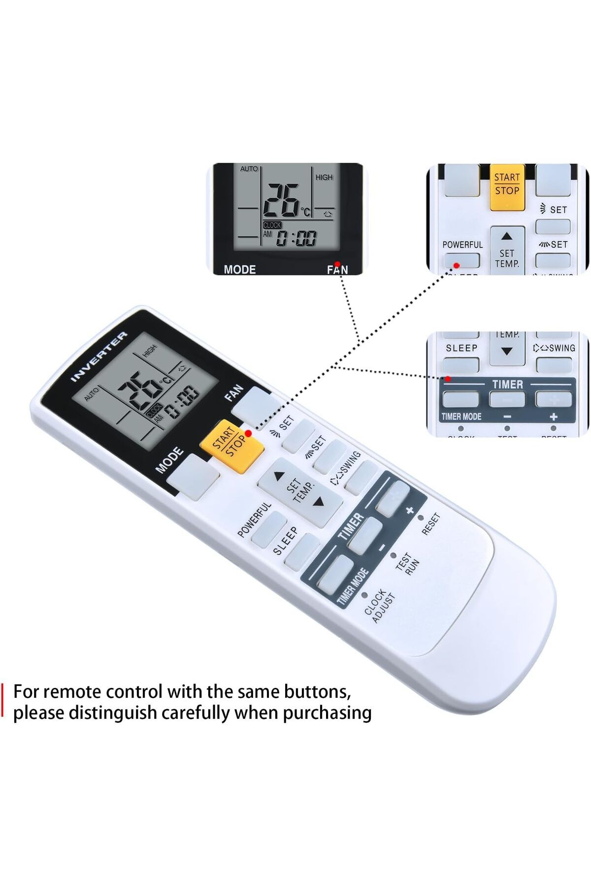 erorex-Rc901V Fmr7 Compatible With For Tcl Smart Tv Nexfflix Ffpt No Voice Remote Control 2
