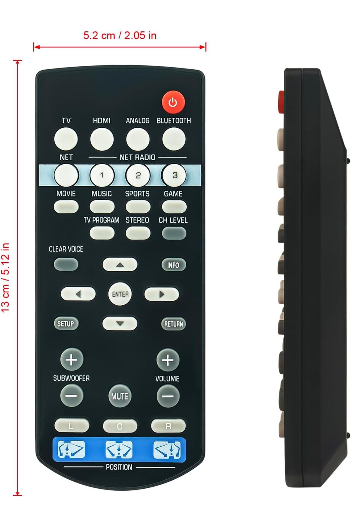 erorex-Tr621 Replaced Remote Control Fit For Retekess Tr621 Cd And Cassette Player Combo Portable Boombox 6