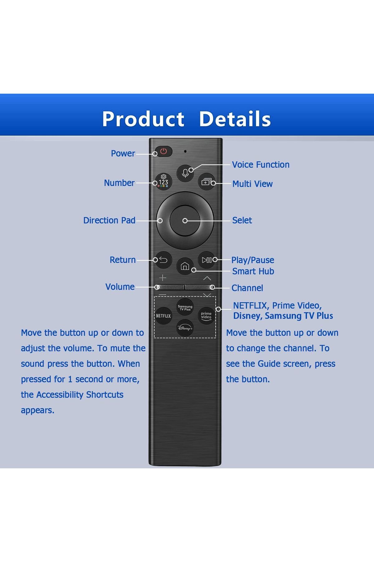 erorex-Replacement Remote Control Universal 2.4G Wireless Remote For Android Tv Box Smart Tv Pc Projector 5