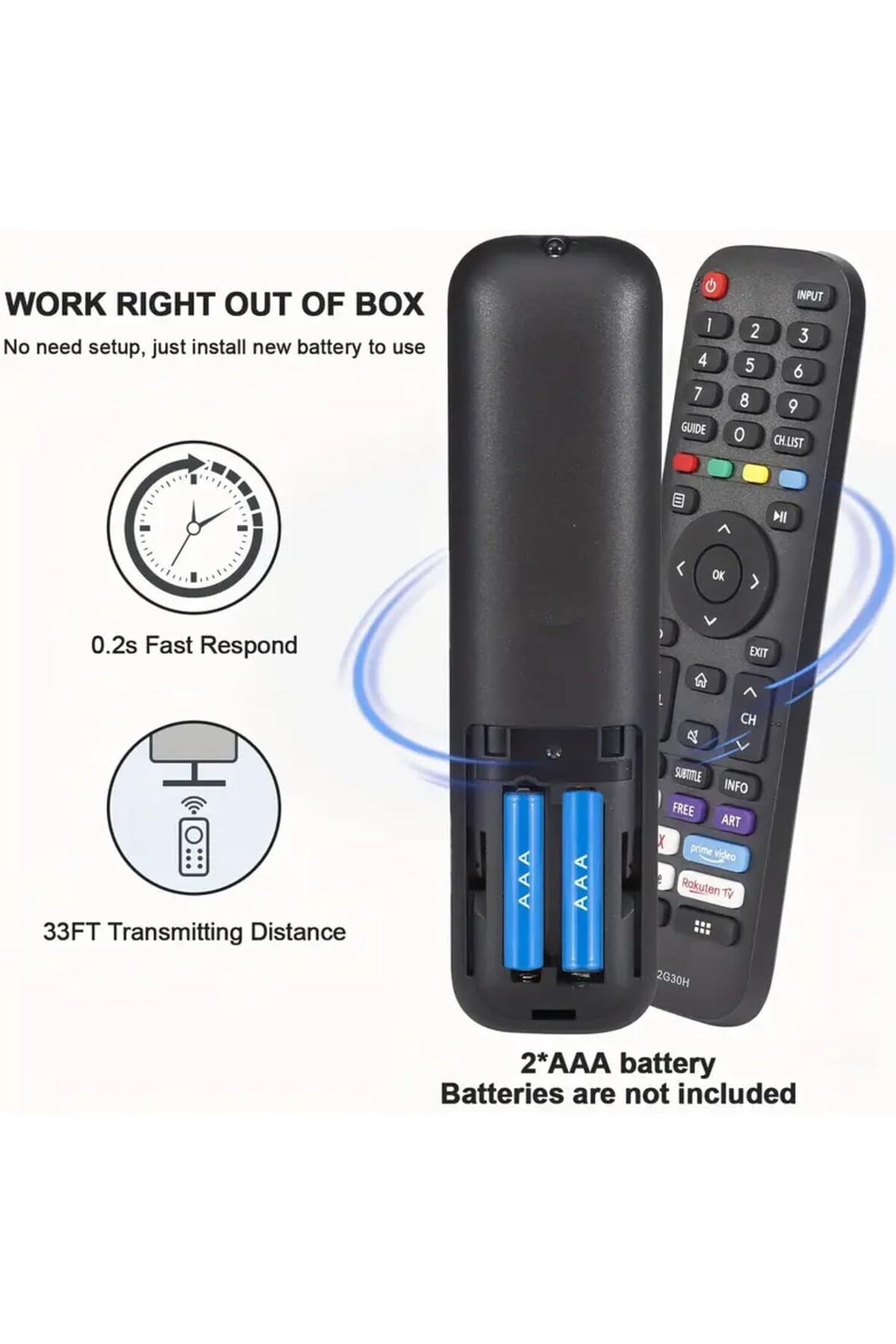 erorex-Compatible For Sharp Tv Remote Control Replacement Remote For Android Uhd 4K Led Lcd Smart 3
