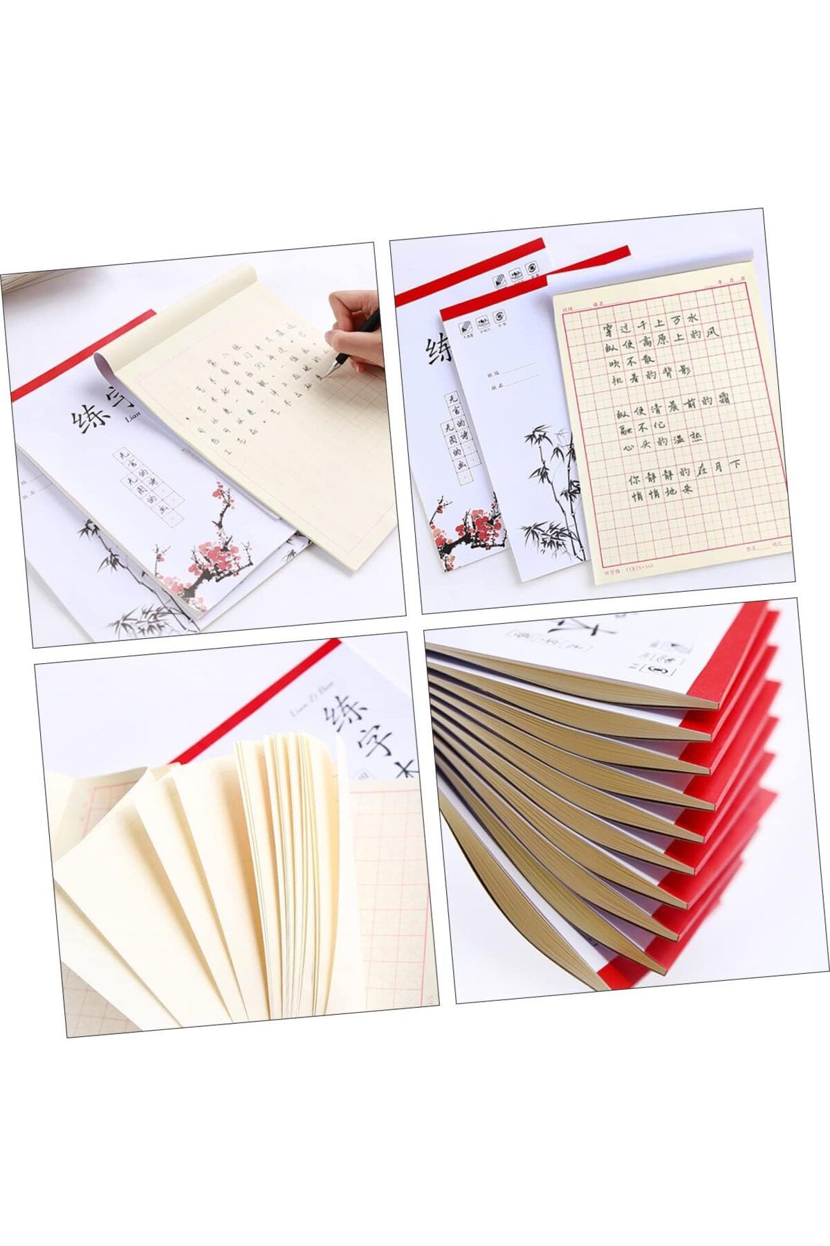 erorex-ورق الكتابة 4 قطع دفتر تدريب قلم حبر دفتر ملاحظات ورق دفتر ملاحظات لـ Zi Notebook 6
