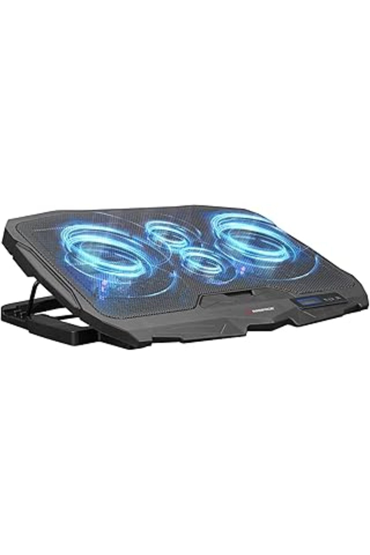 Pazarcan Addison Rampage Ad-Rc4 Mavi Ledli 2*125Mm+2*70Mm Işıklı Fan 15"-17" Notebook Soğutucu Stand