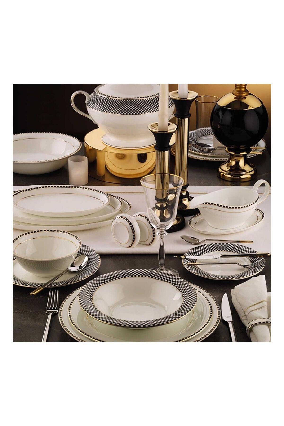 Checkers Dinnerware 60 Pieces