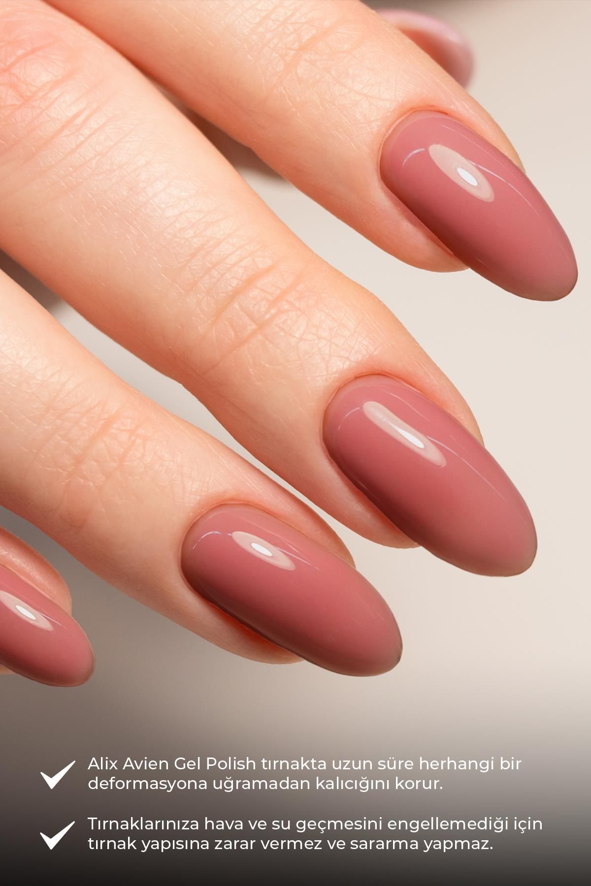 لاک ژل ماندگار ناخن دائمی صورتی 58 12 میل NAIL UV GEL Alix Avien