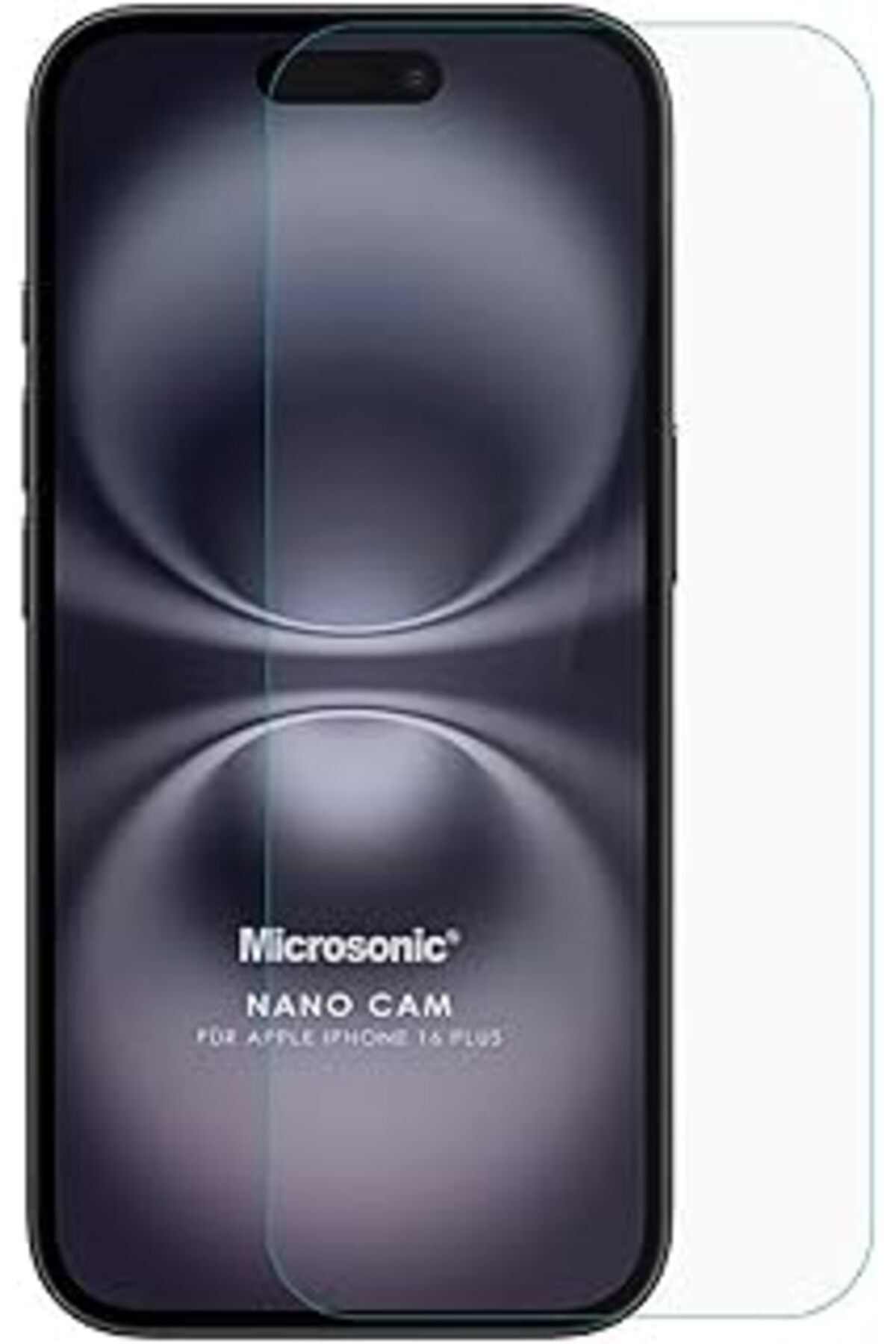 Pazarcan Microsonic Apple Iphone 16 Plus Nano Glass Cam Ekran Koruyucu [Iphone 16 Plus Ile Uyumlu Ekran Koru