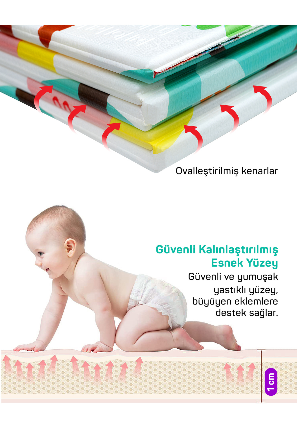 Circle Toys Neşeli Zürafa+Taşıtlar,Katlanabilir Çocuk Oyun Halısı–Ekstra Large-180X200X1 cm-Taşıma Çantalı fotoğrafı 4 (önizleme)