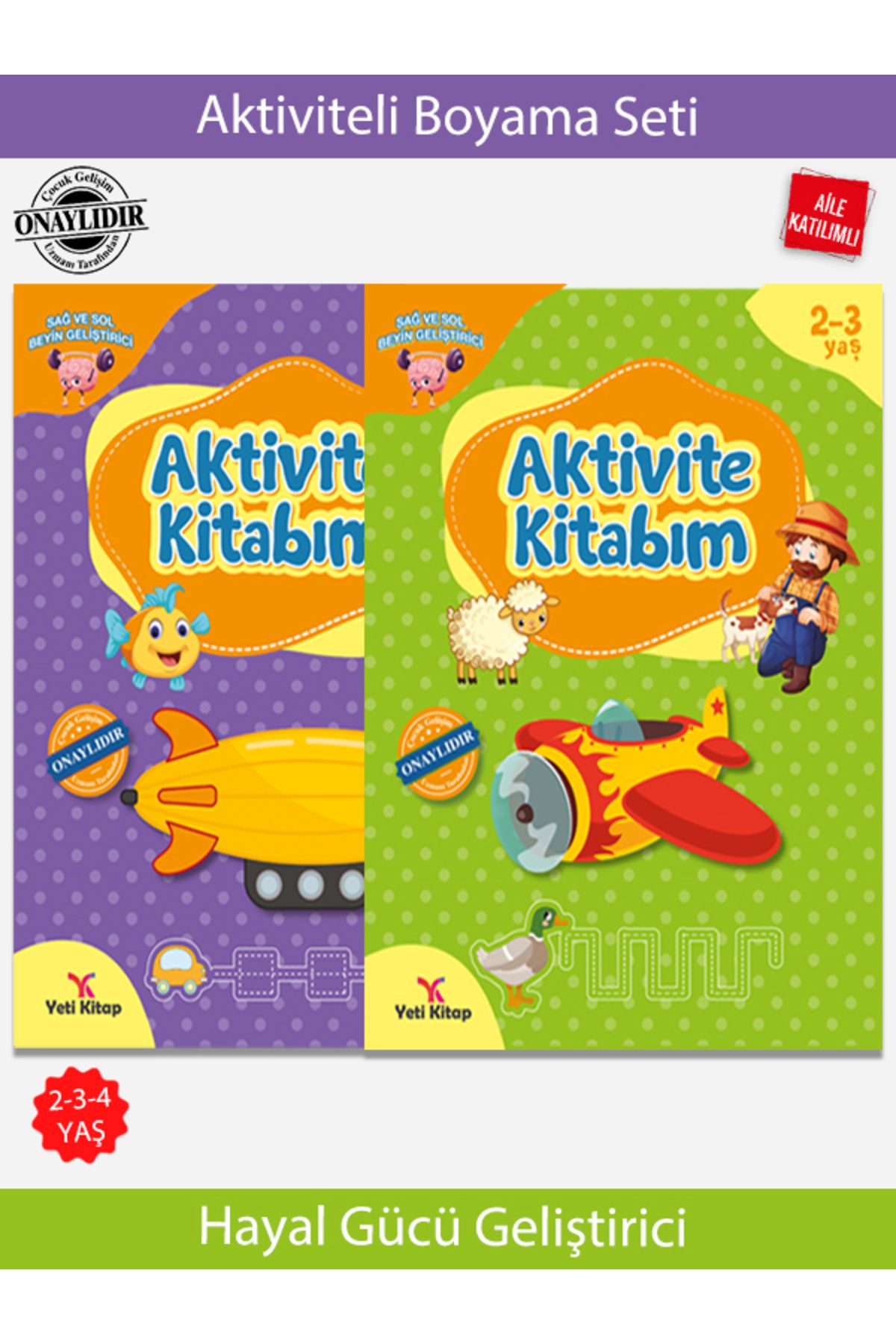 yeti kitap Erken Eğitim Seti" (2-3/3-4 Yaş)