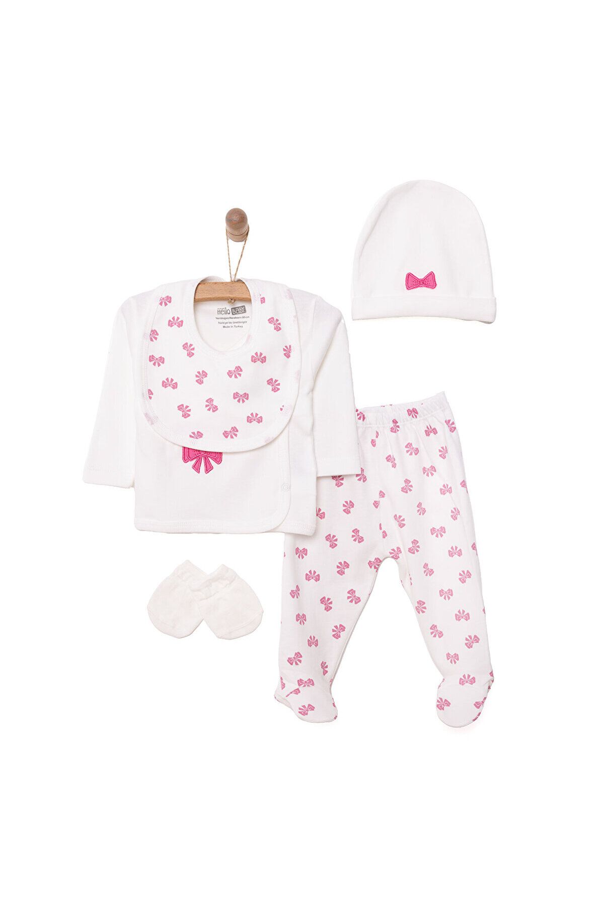 HelloBaby Girl 5-Pece Hanger Hospital Release Baby Girl ebebek Hello Baby