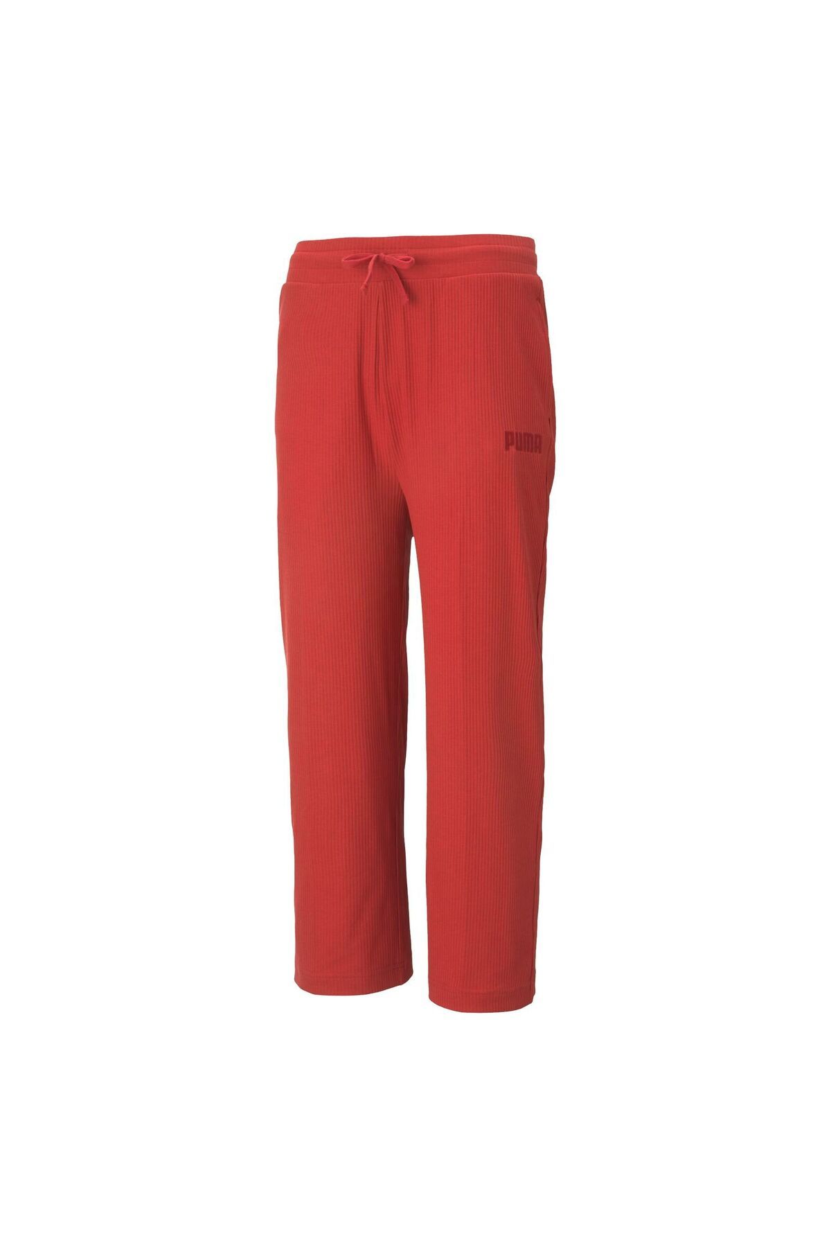 Puma-PUMA women's track pants MODERN BASICS RIBBED WIDE PANTS - 58593822 1