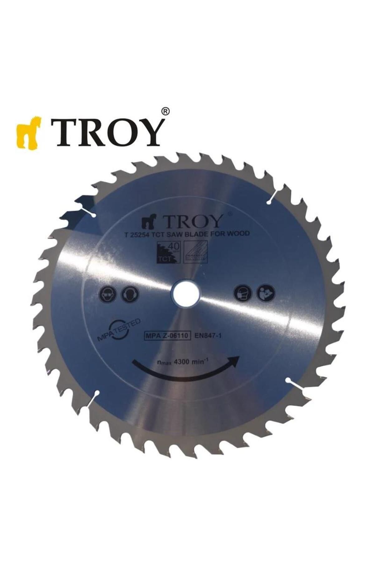 TROY 25204 Ahşap Dairesel Testere Bıçağı Ø255mm x 40T