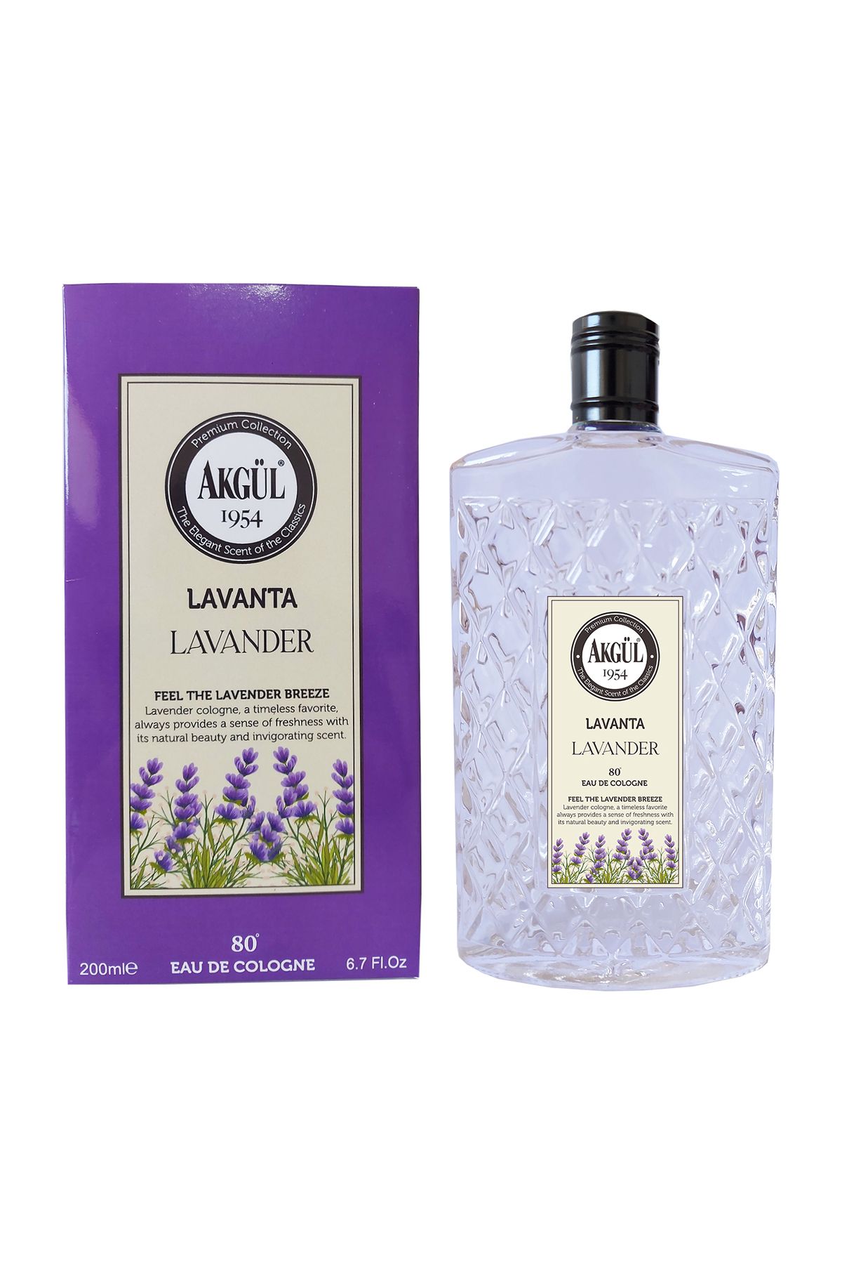 Akgül Lavanta Kolonyası Cam 200 ml