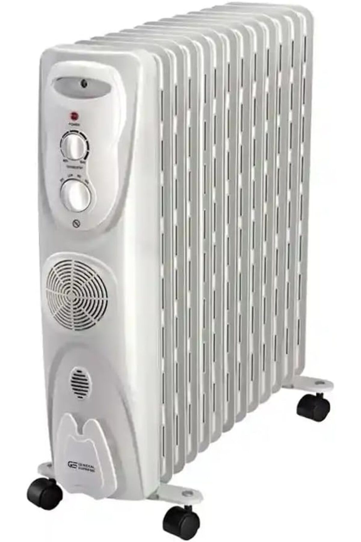 Erorex Oil Electric Heater 13 Fins 2800 Watt Distribution Fan White ...