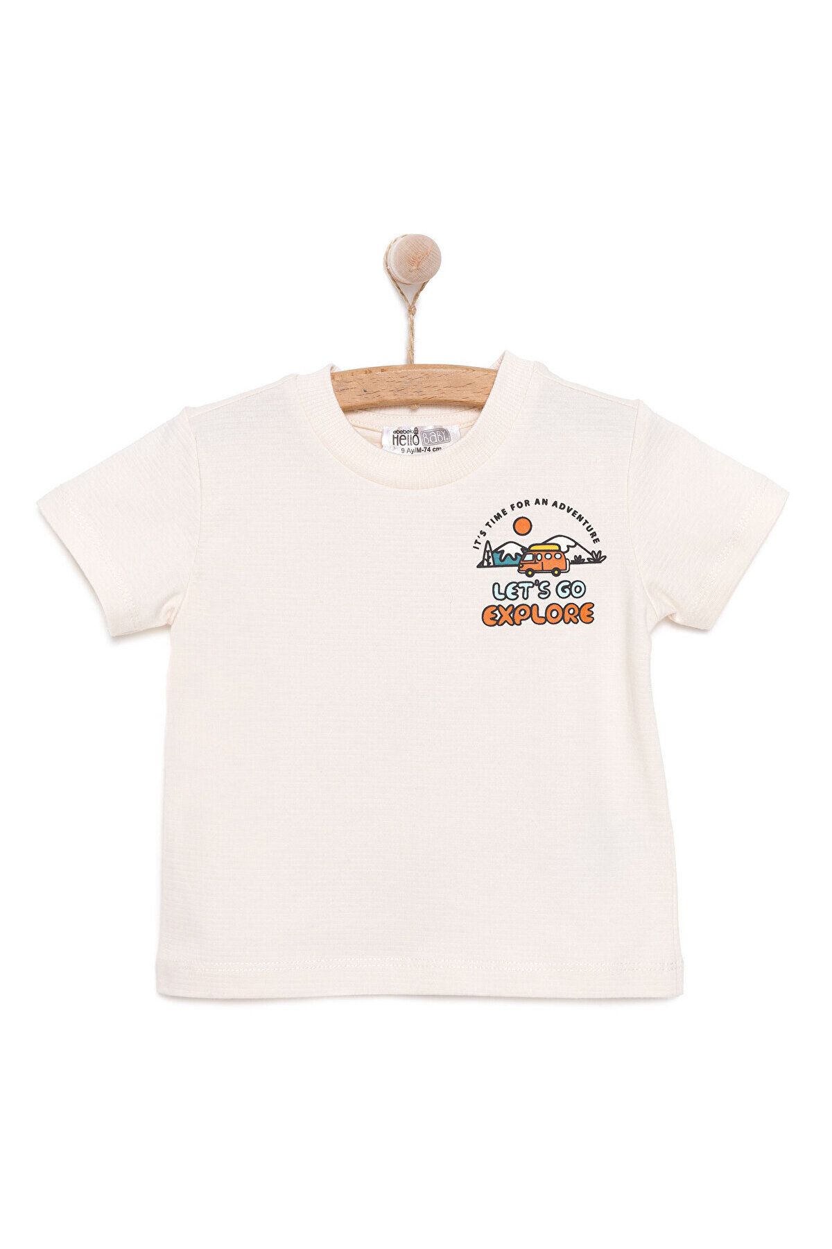 HelloBaby Happy On The Road تی شرت مردانه نوزاد پسر ebebek Hello Baby