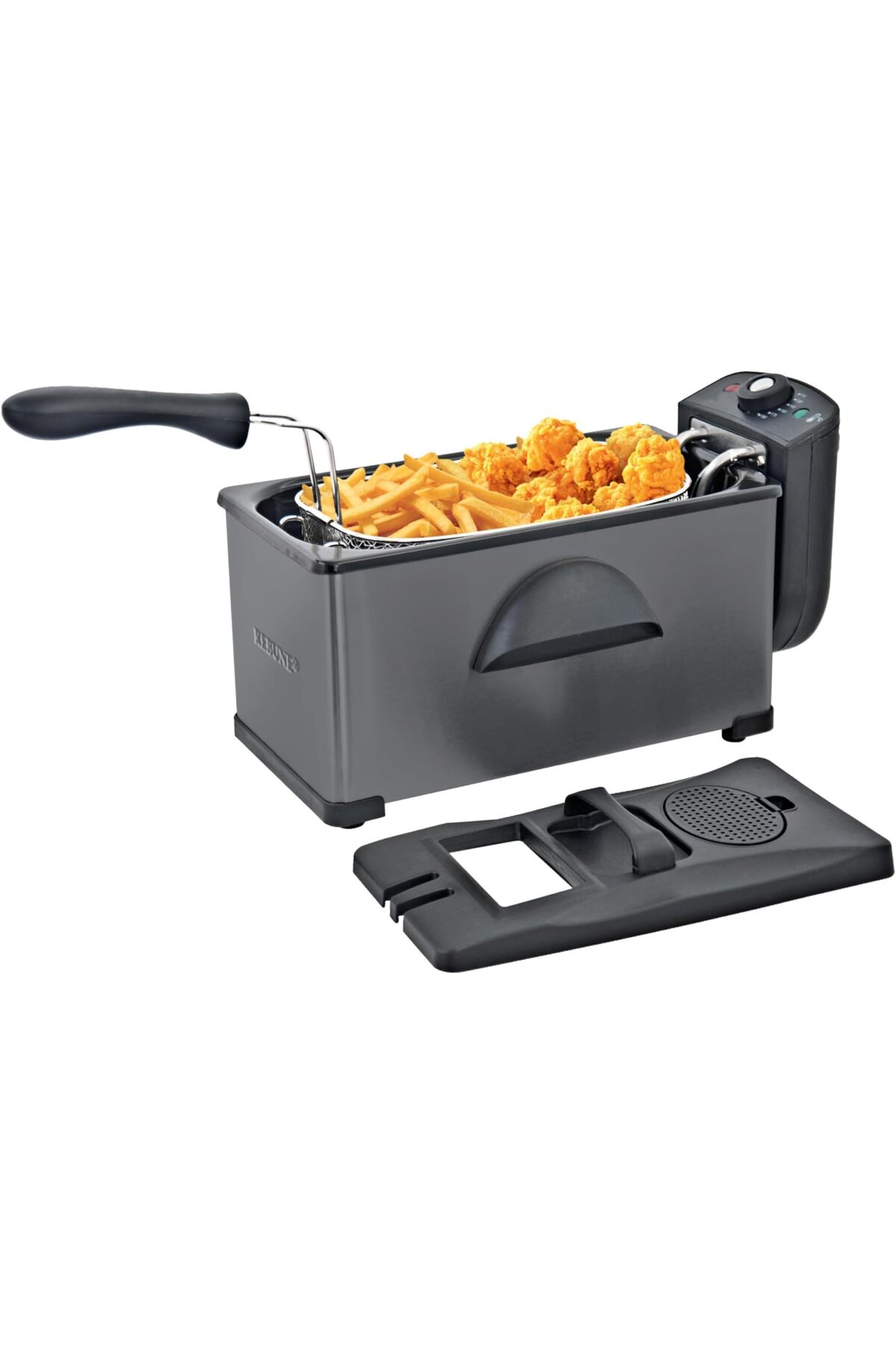 مقلاة زيت كهربائية سعة 3 لتر وقوة 2000 واط Re 11 061