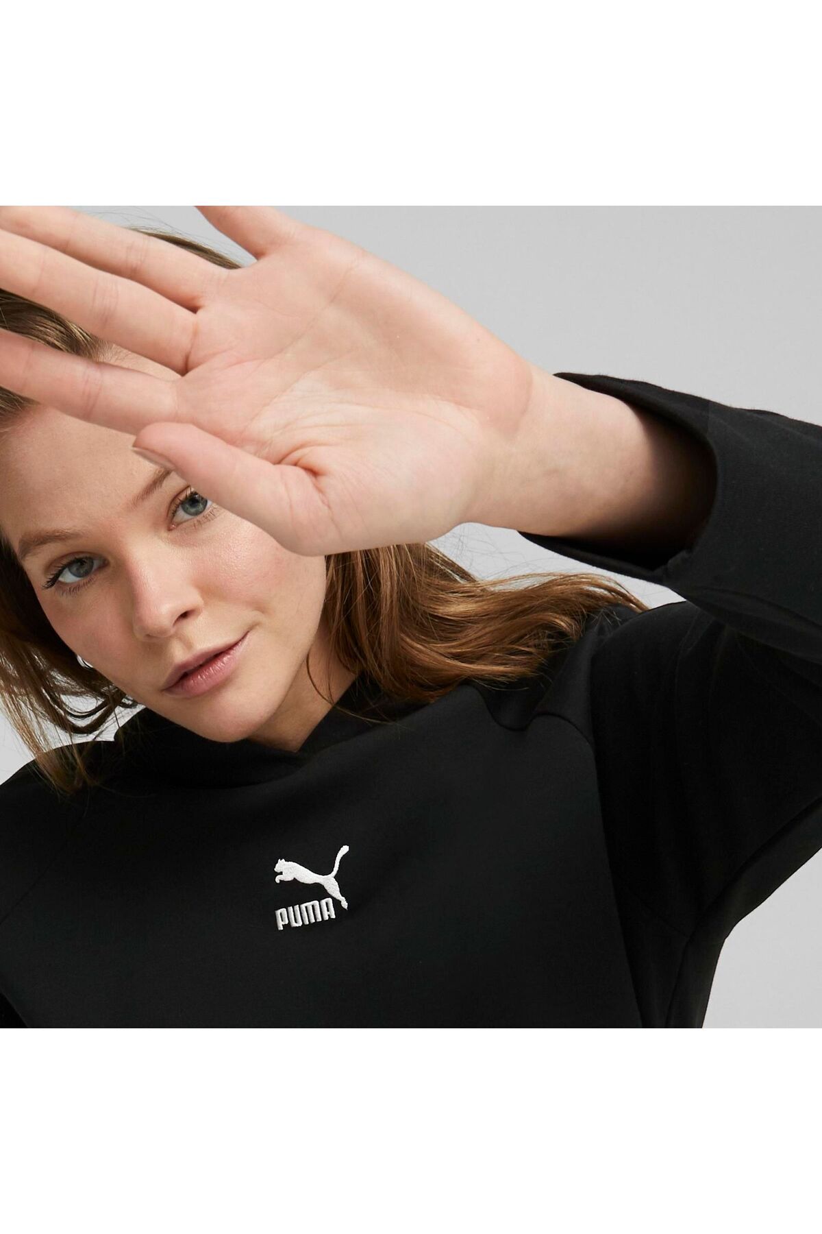 Puma-PUMA women's T7 RELAXED HOODIE DK sweatshirt - 53571101 5