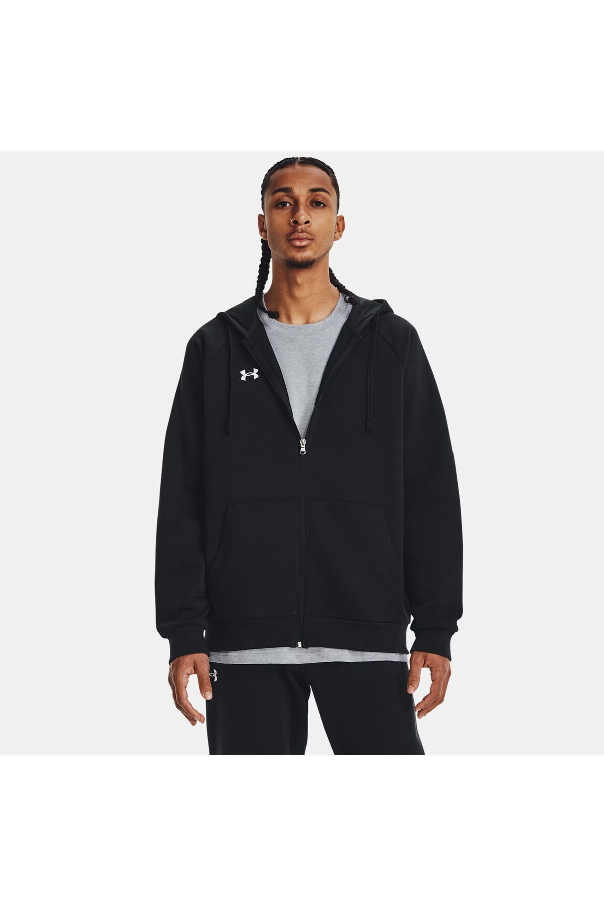 Under Armour-Hanorac UNDER ARMOUR pentru barbati RIVAL FLEECE FZ HOODIE - 1379767001 3