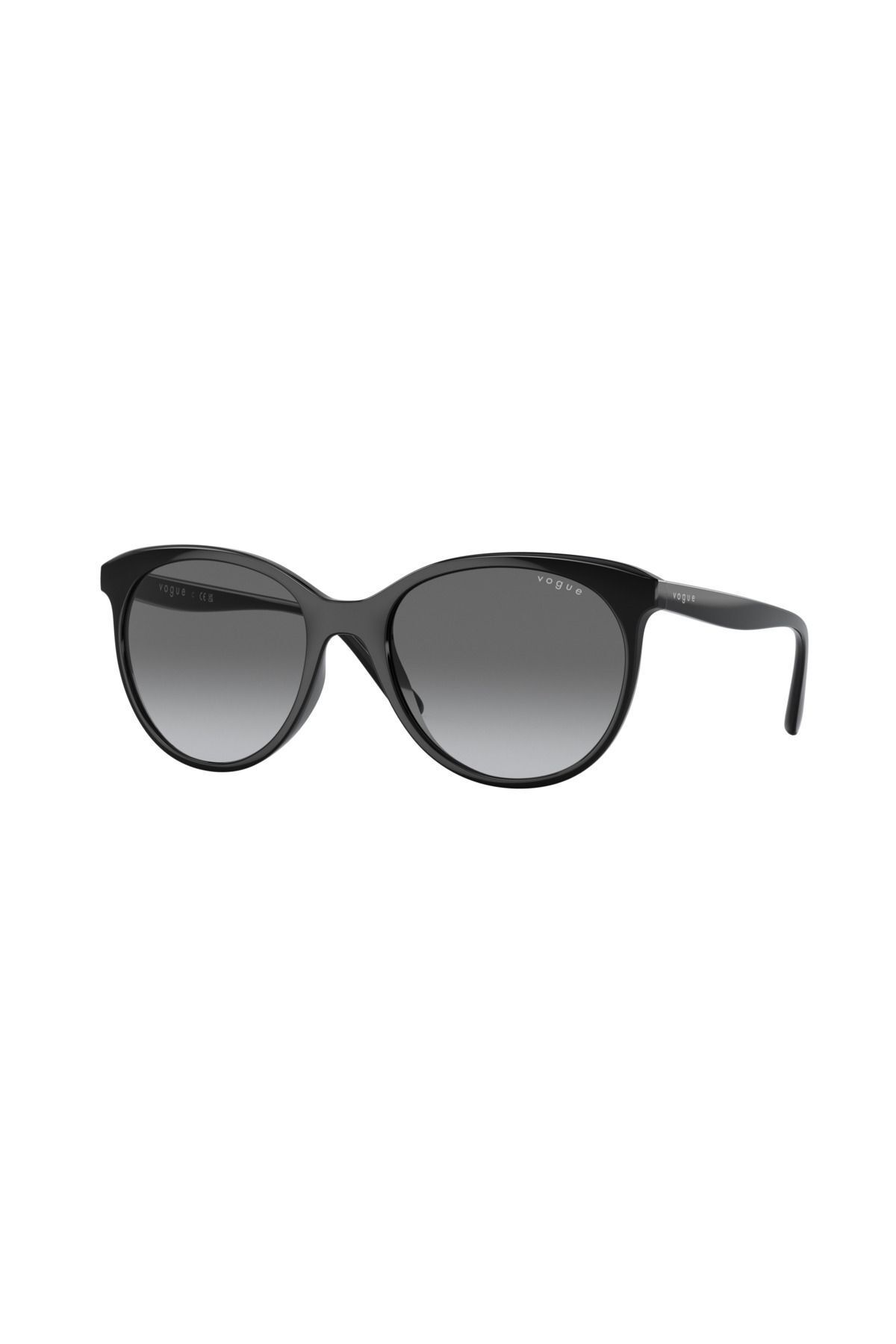 عینک آفتابی مشکی مردانه و زنانه فریم گرد 5453-S W44/11 53 Vogue