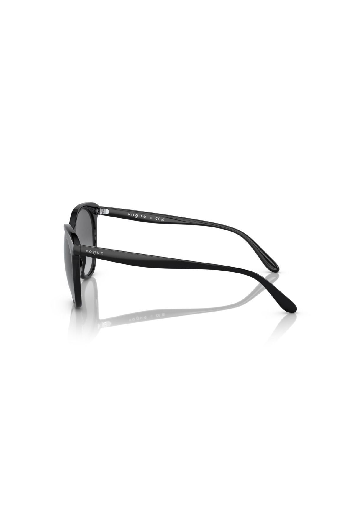 عینک آفتابی مشکی مردانه و زنانه فریم گرد 5453-S W44/11 53 Vogue