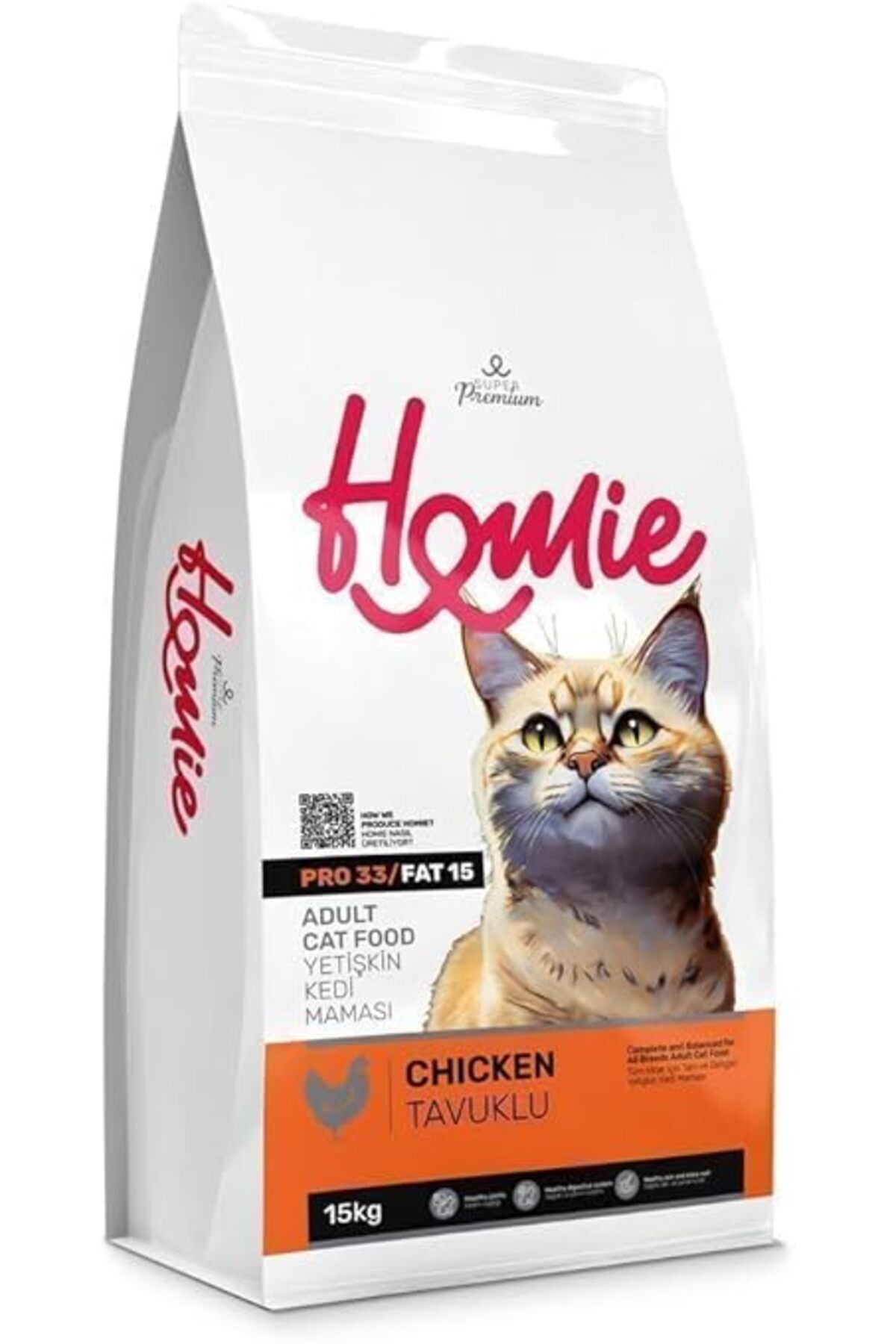 Homie Tavuklu Yetişkin Kedi Maması 15 Kg