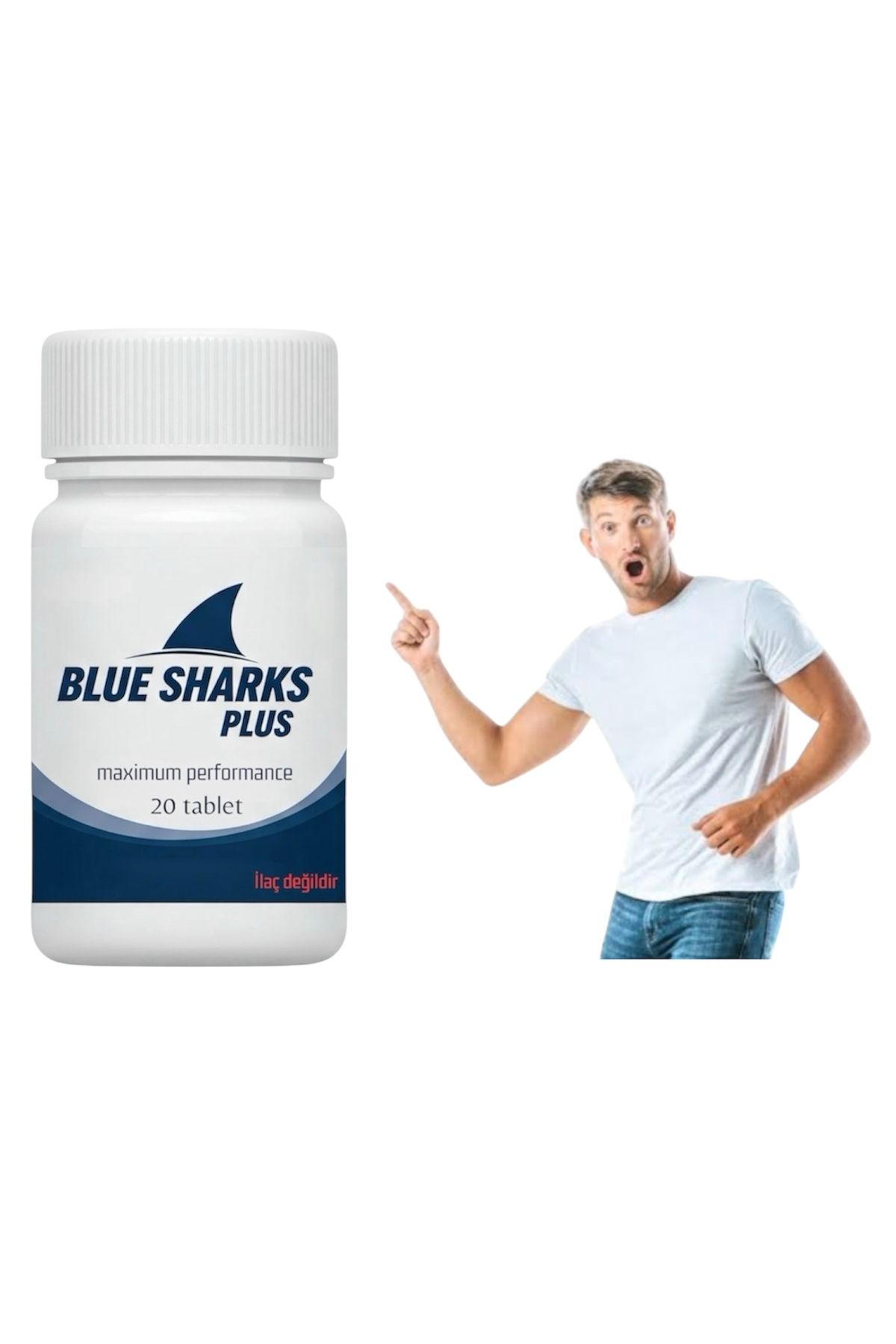 Blue Sharks Plus 20 adet Capsul Blue Sharks