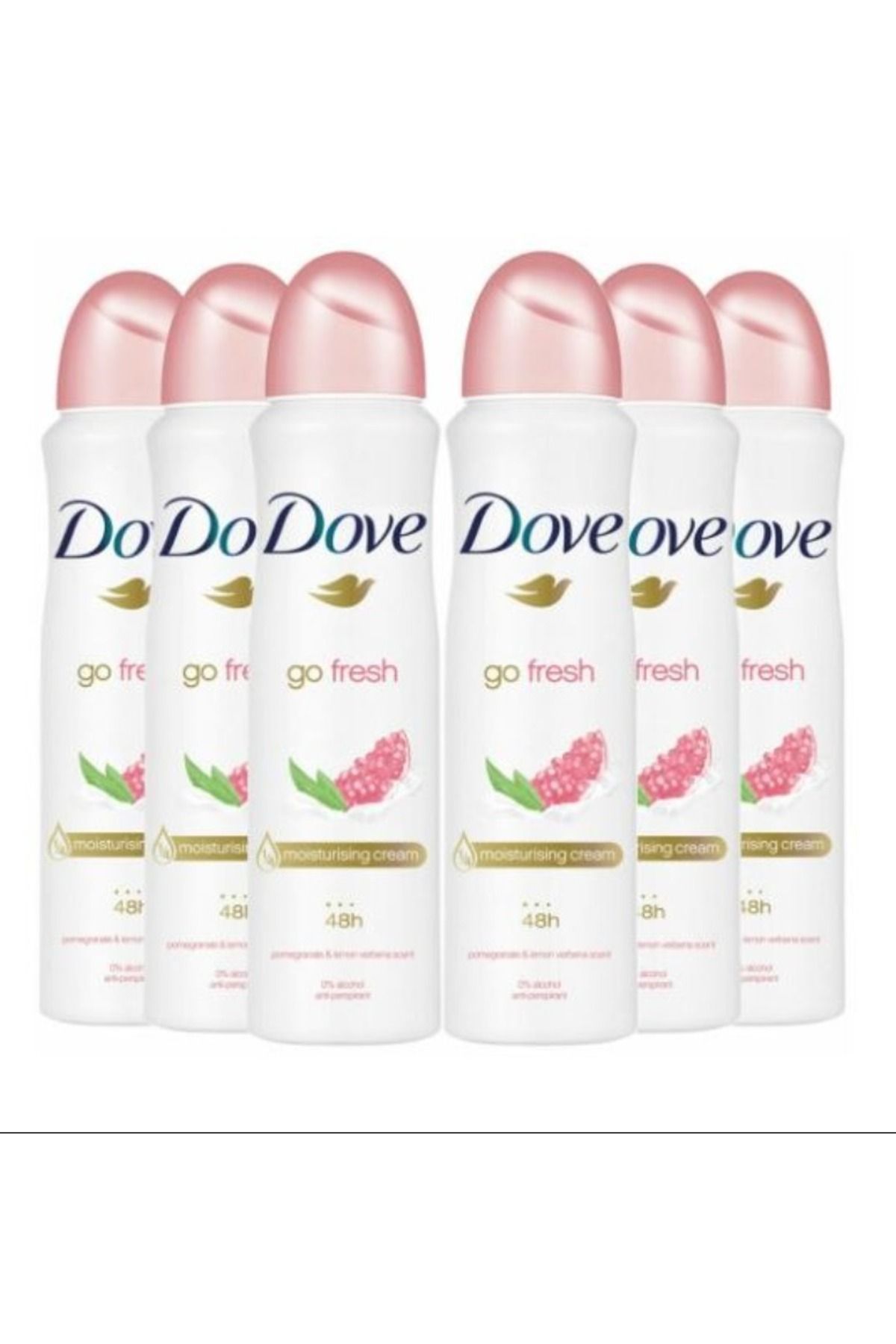 Dove-GO FRESH POMEGRANATE & LEMON DEODORANT SPRAY 150 ML X 6 1