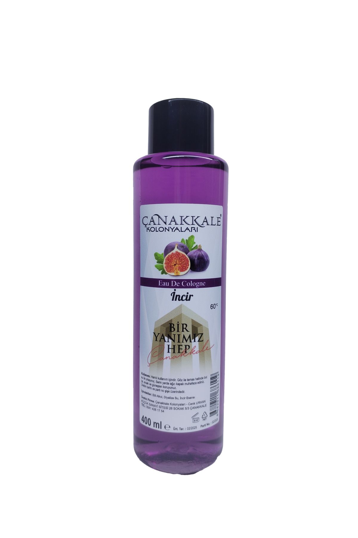 ÇANAKKALE kolonyaları İncir Kolonyası - 400 Ml - (pet Şişe)