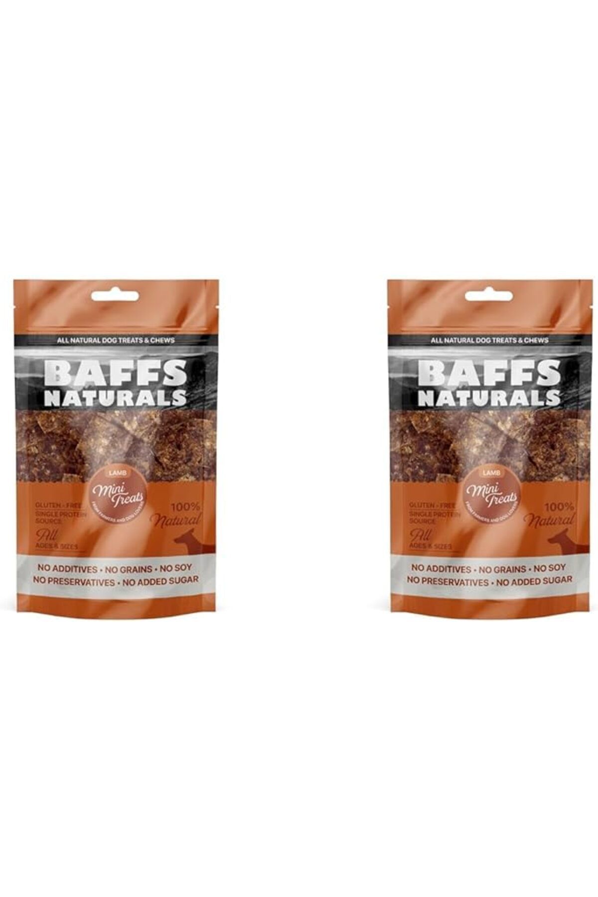Orqinel Baffs Naturals Kuzu Mini Ödül 100% Doğal Köpek Ödül Maması 100 gr (100 Gr x 2 Adet)