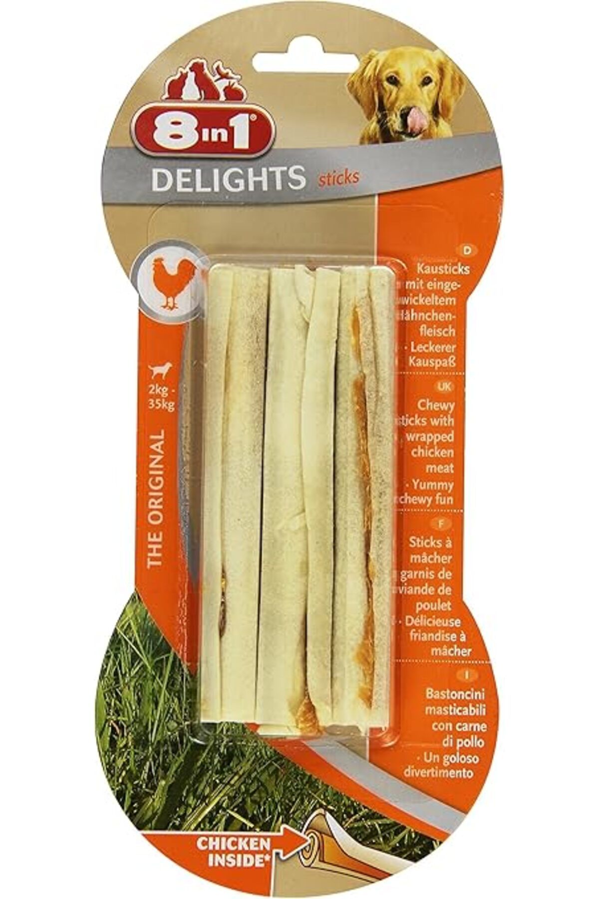 Orqinel 8in1 Delights Sticks Çiğneme Çubukları, 75 gr. Köpek Ödülü