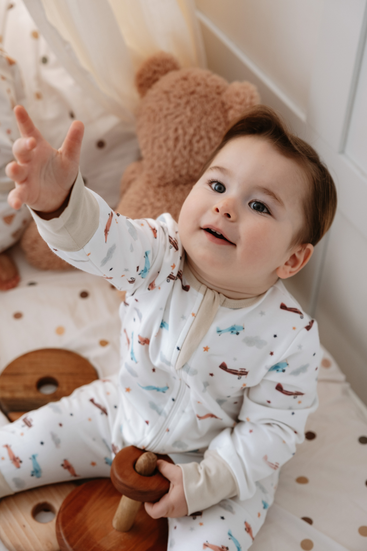 Lollie Baby&Kids Bebek Uyku Tulumu 1.0 TOG, Modal & Pamuk - Uçaklar fotoğrafı 5 (önizleme)