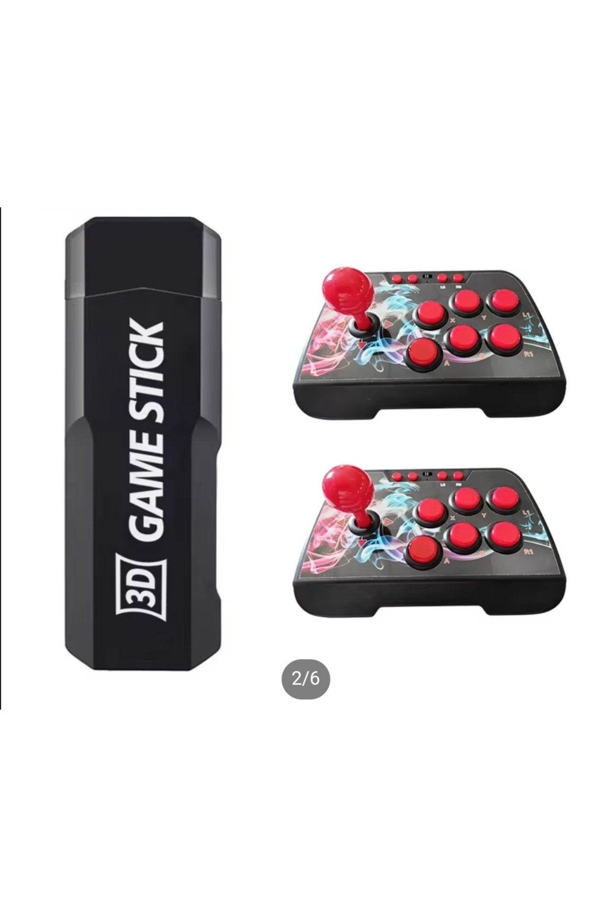 Genel Markalar Kablosuz Çift Joystick Retro 9000 Oyun Tv Bağlanan