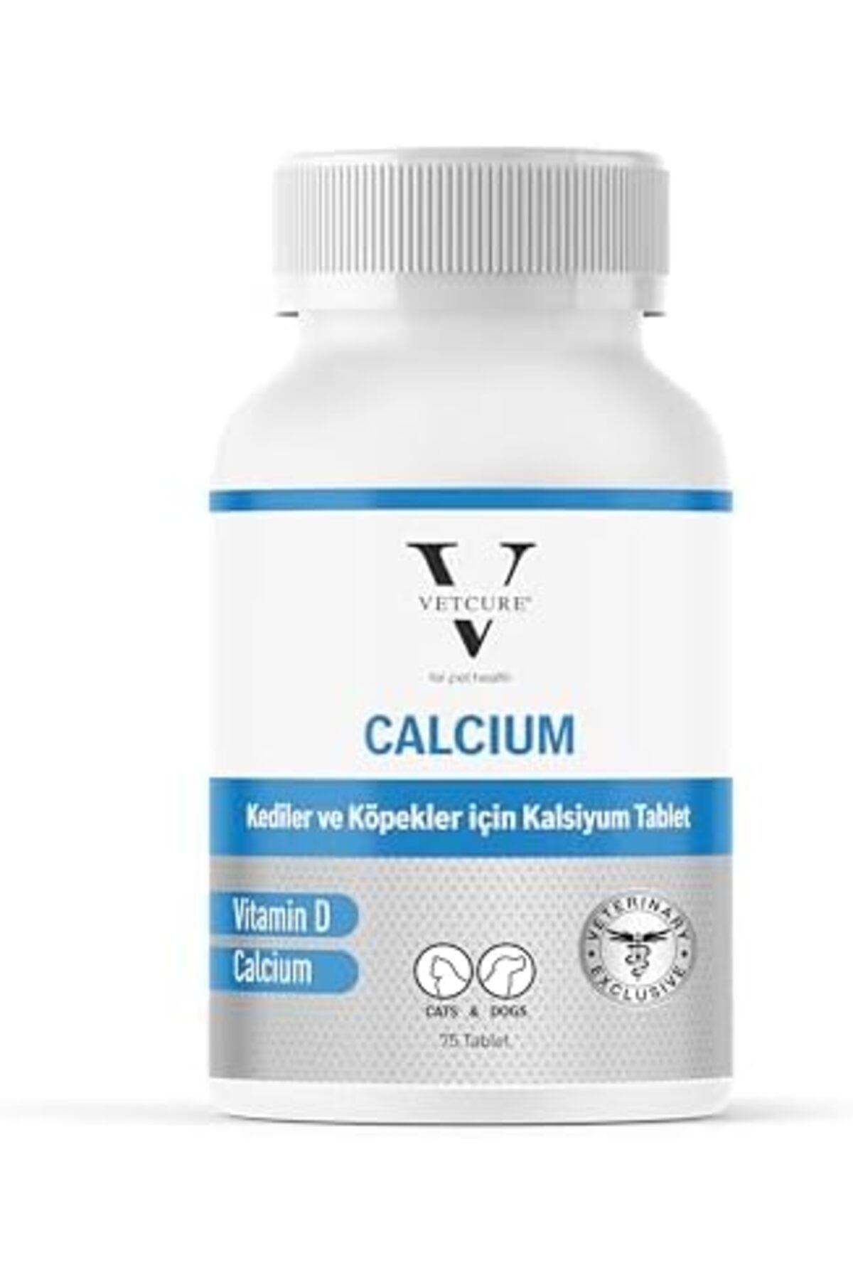 Furlo Vetcure Calcium Kedi ve Köpekler İçin Kalsiyum Desteği 75 Tablet