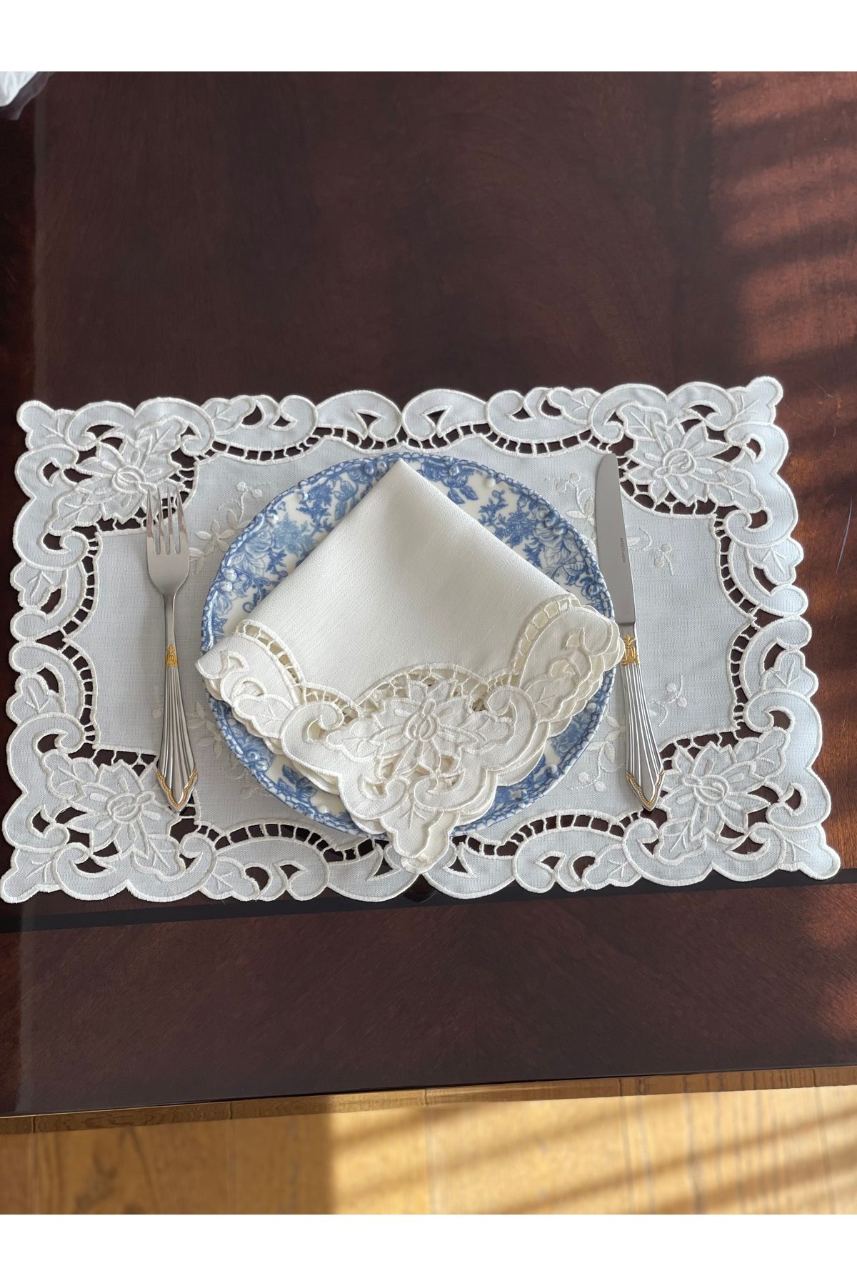 QBR Home-Hole Work Service Presentation Napkin. Rose Model (1 Piece) 4