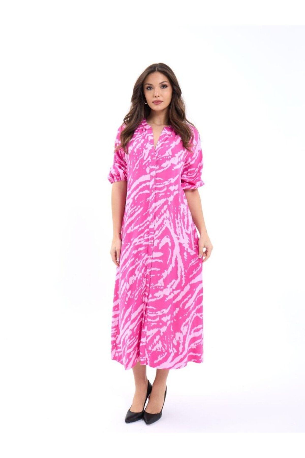 Gökyüzü Moda 6414 ELBİSE-RALEİGH