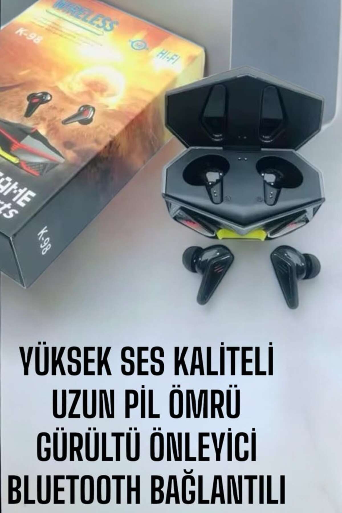 HEPSİCEPTE K98 Bluetooth'lu Kulaklık Aktif Gürültü Engelleyici En İyi Deneyim