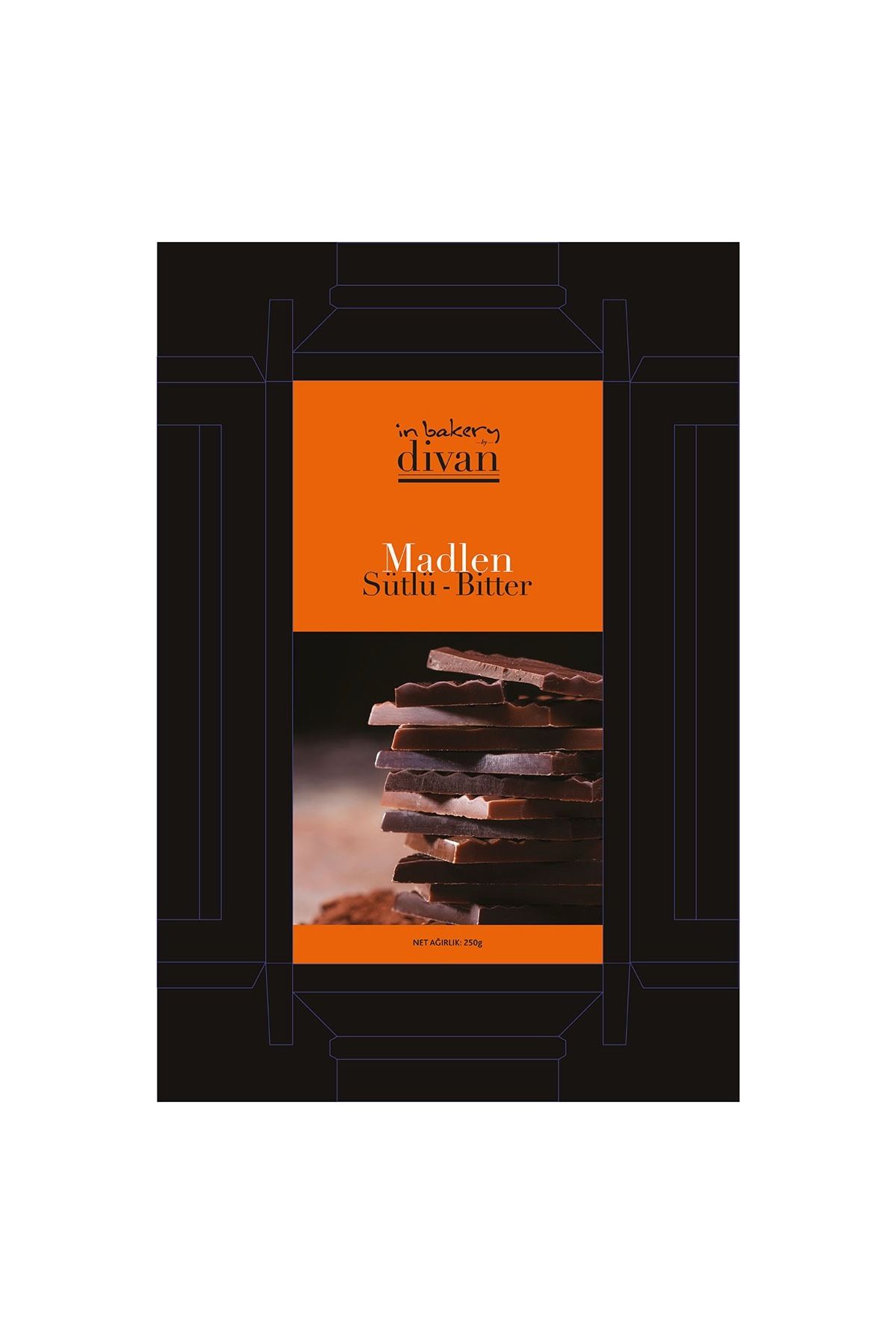 Divan Sütlü ve Bitter Madlen Çikolata 250 G
