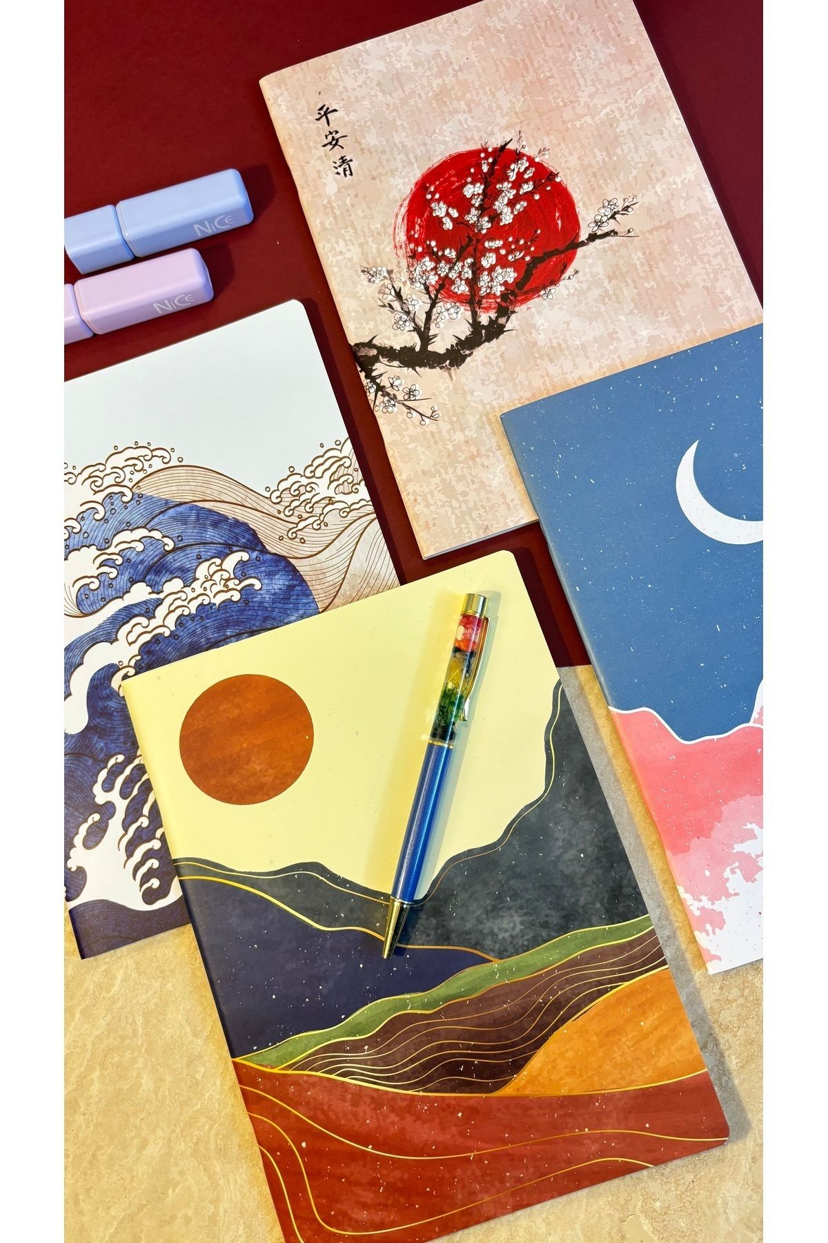 Apeirona | Limitless Art-Large Size 4 Pieces Wire Stitched NoteBook Set 3