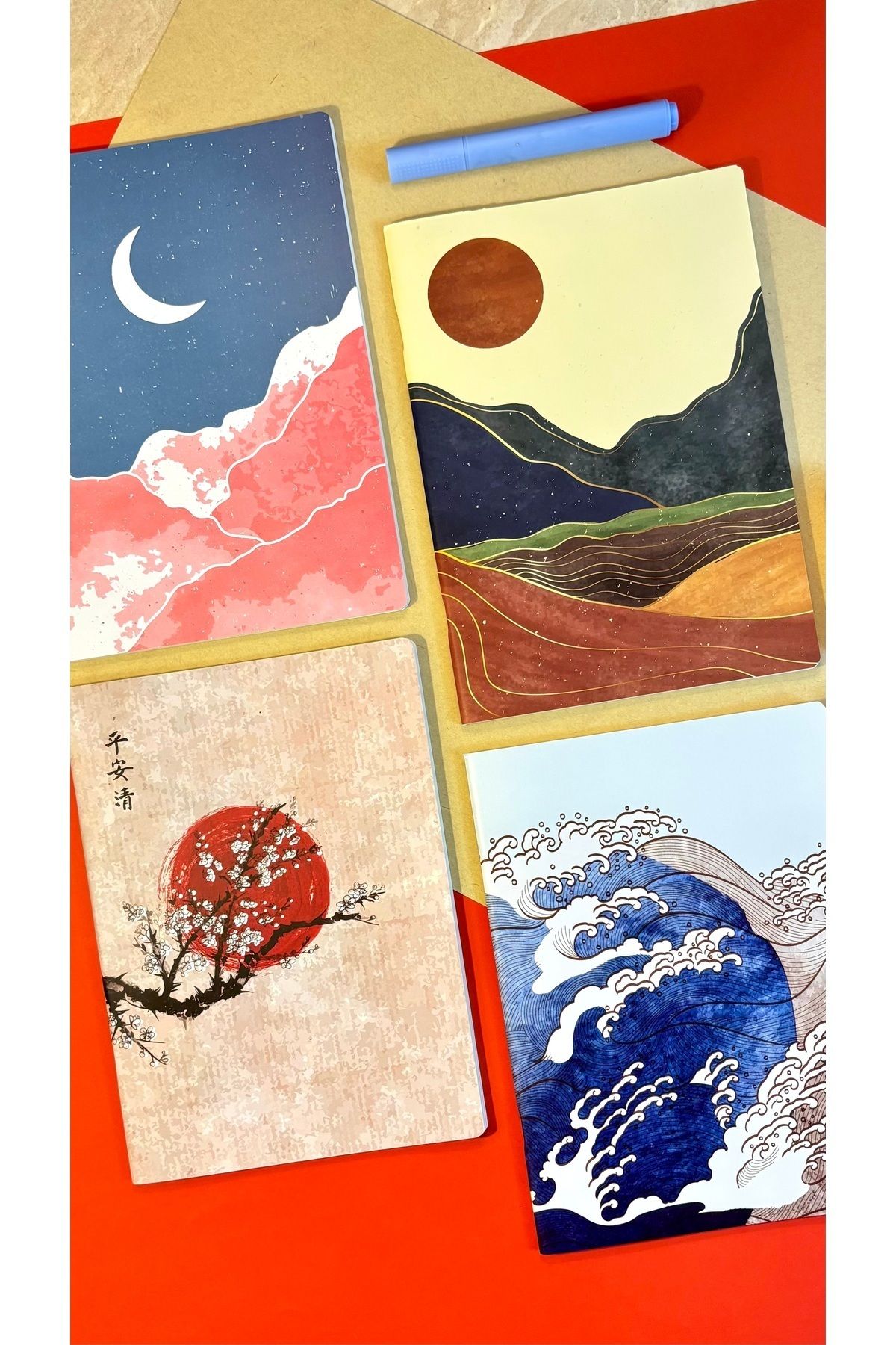 Apeirona | Limitless Art-Large Size 4 Pieces Wire Stitched NoteBook Set 4