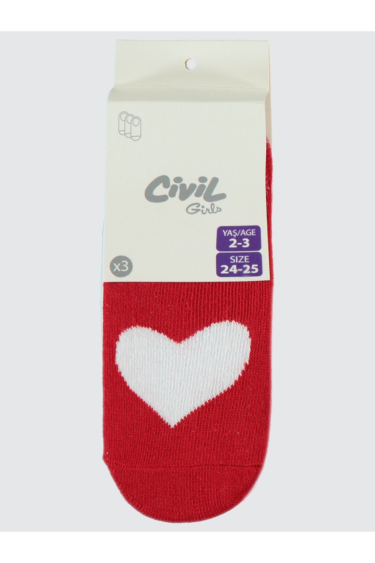 Civil Girls-جوارب راقصة الباليه مكونة من 3 قطع للفتيات من عمر 2 إلى 12 سنة باللون الأحمر 5