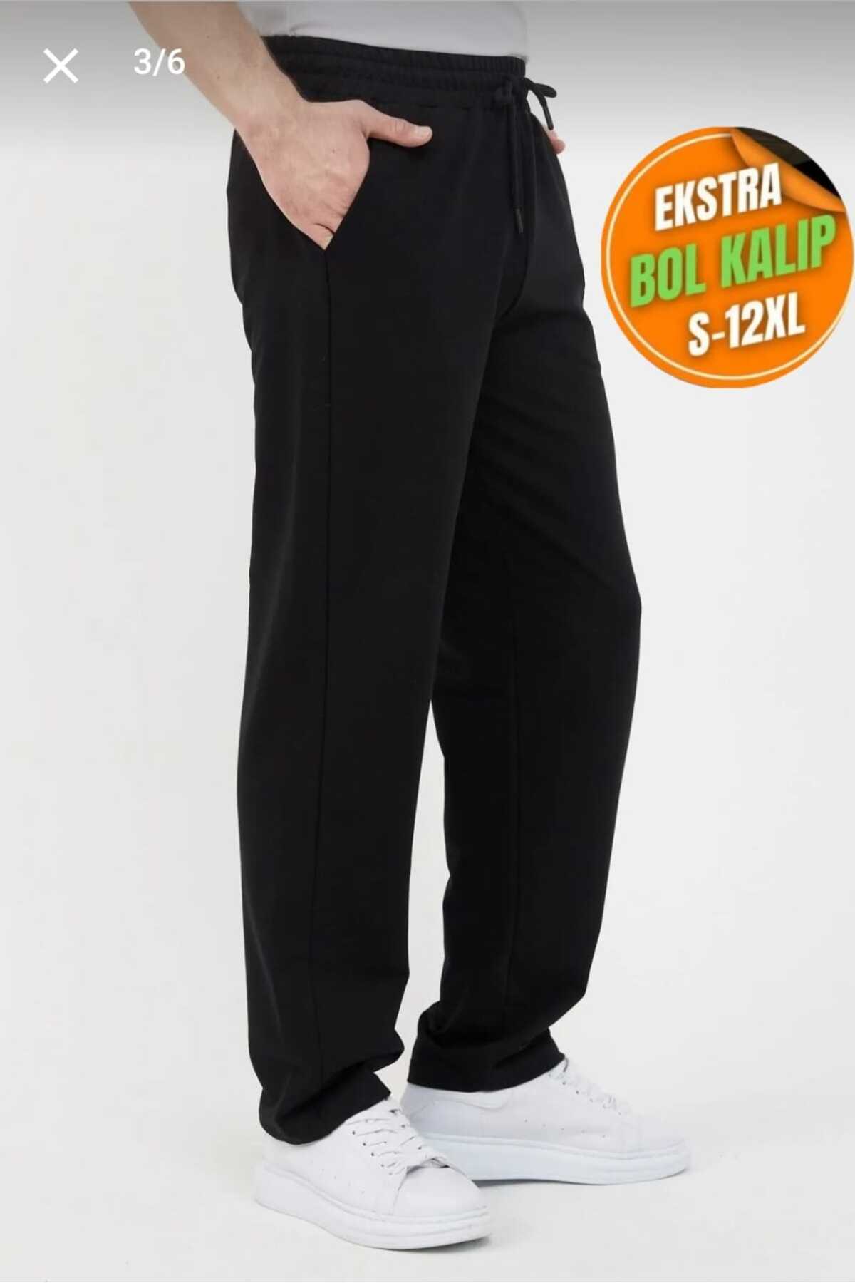 UYN SPORT Düz Paça Baggy Kesim Rahat Giyim Eşofman Altı görsel 3