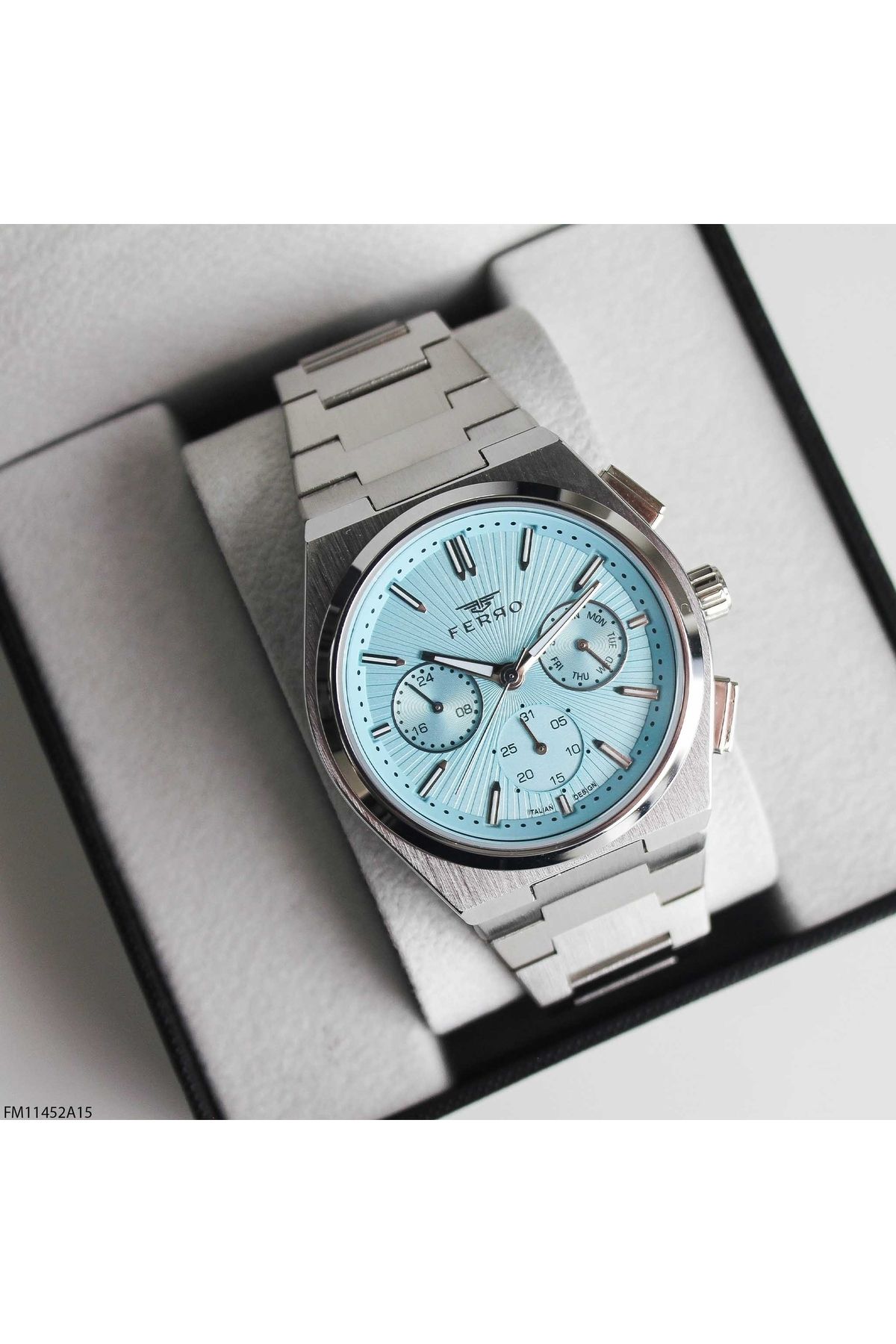 FERRO-Fm11452A15 Men's Wrist Watch with Steel Cord 4