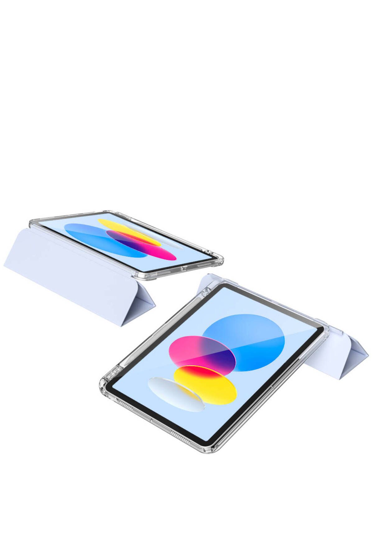 Alan Tech-iPad 11Th Generation 2025 Case Zore Sliding Tablet Case with Magnetic Detachable Airbag - Navy Blue 5