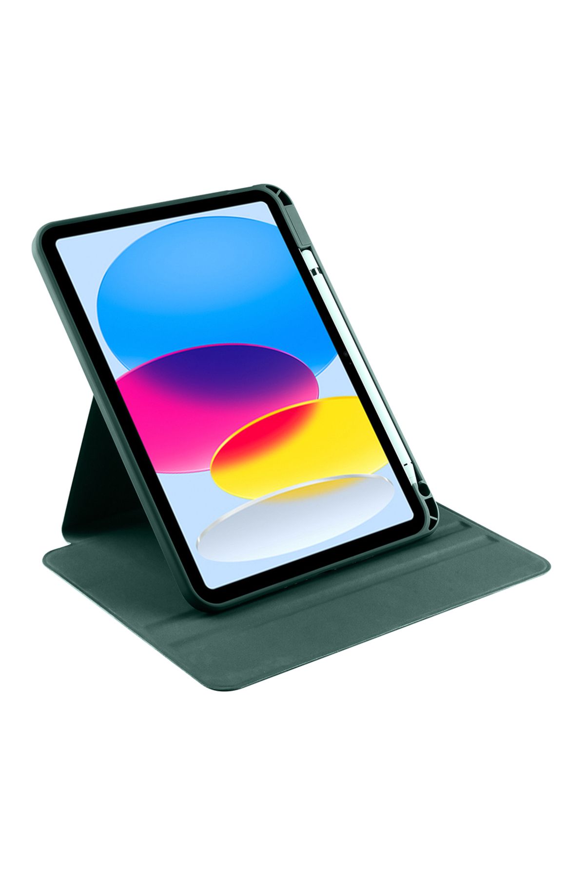 tekno grup-iPad 11Th Generation 2025 Case Zore Thermal Rotatable Stand Case with Pen Compartment - Navy Blue 7