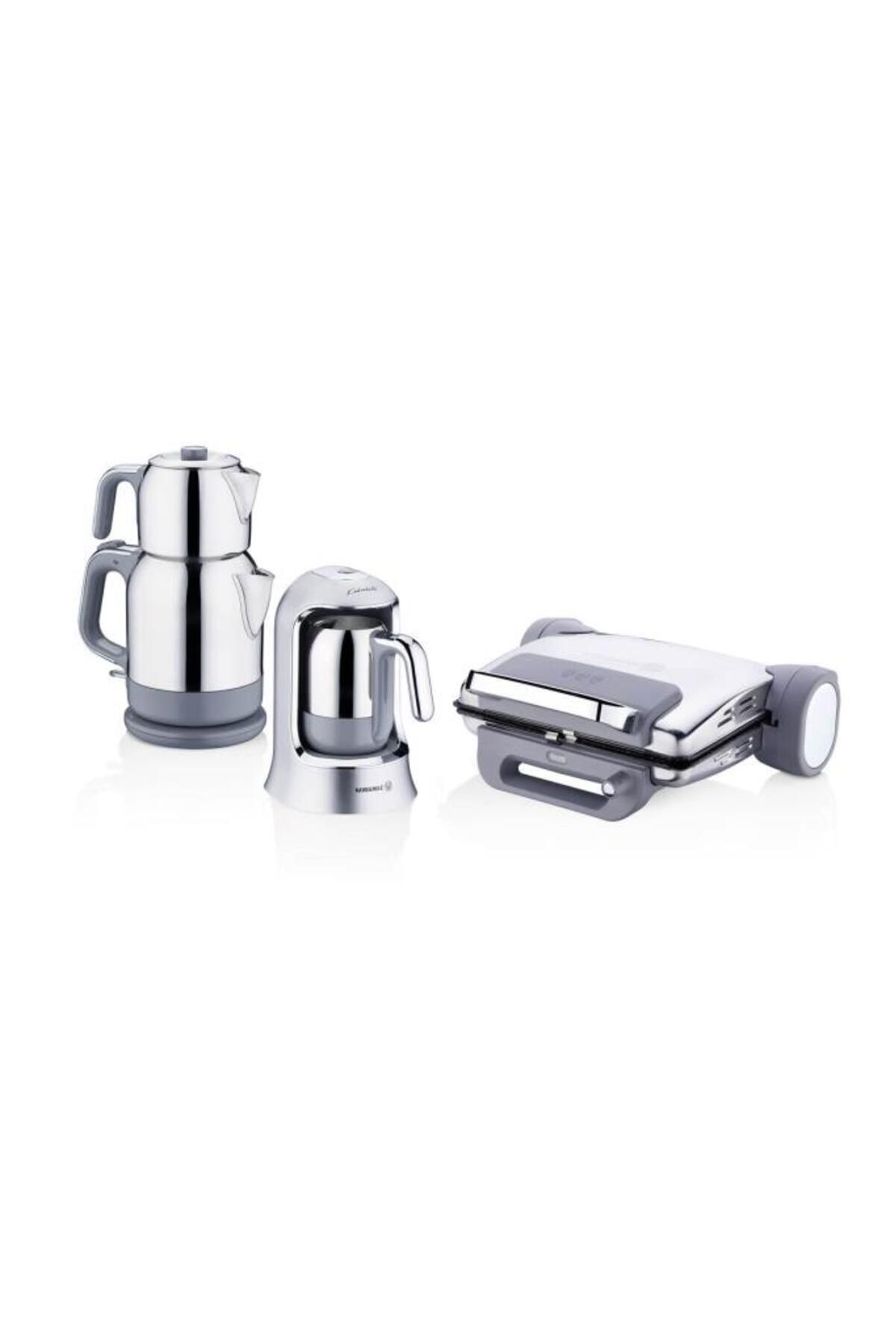 KORKMAZ A1858 Inox 7 Parça Elektro Set