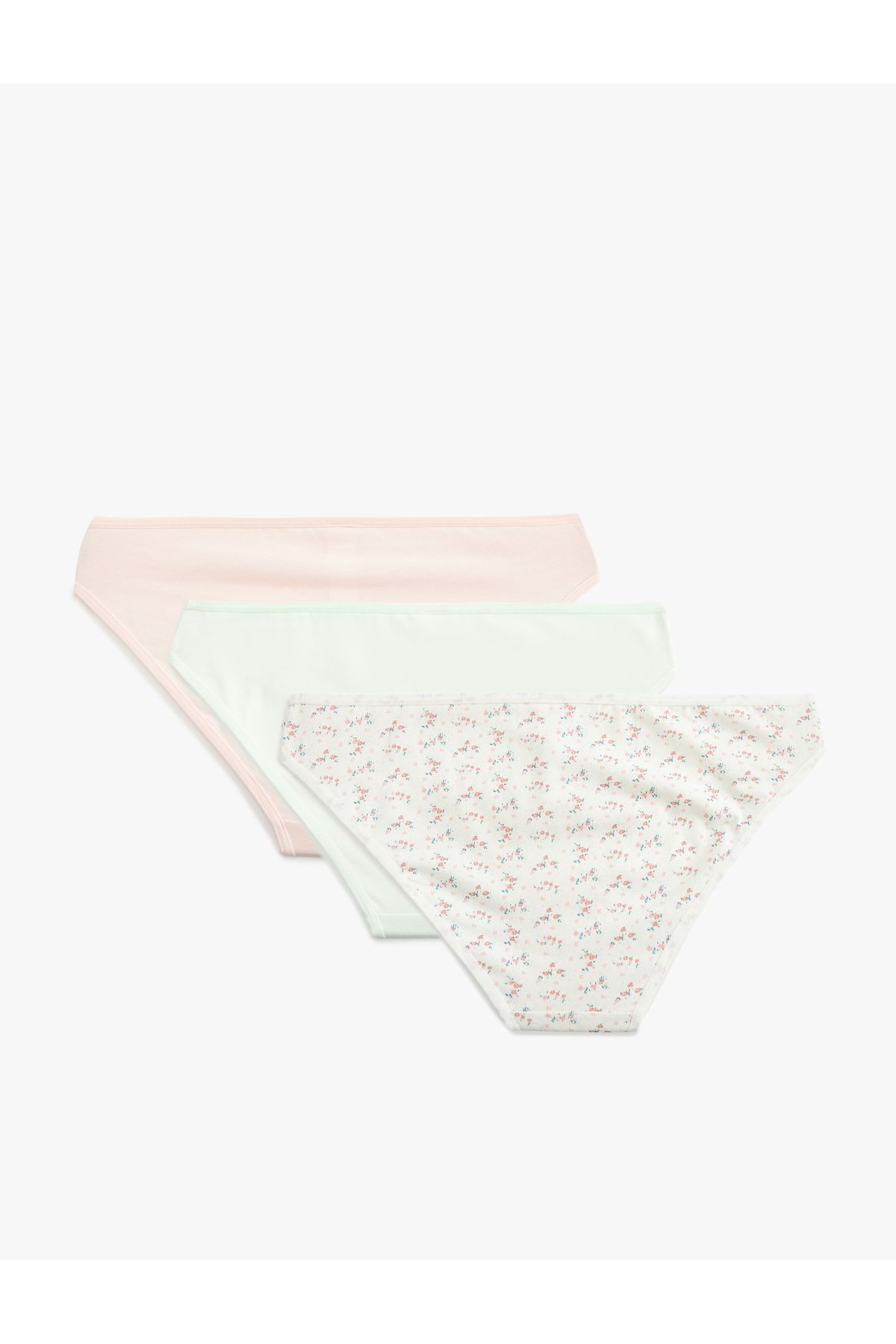 Koton-Set de 3 chiloți de damă cu imprimeu din bumbac 2