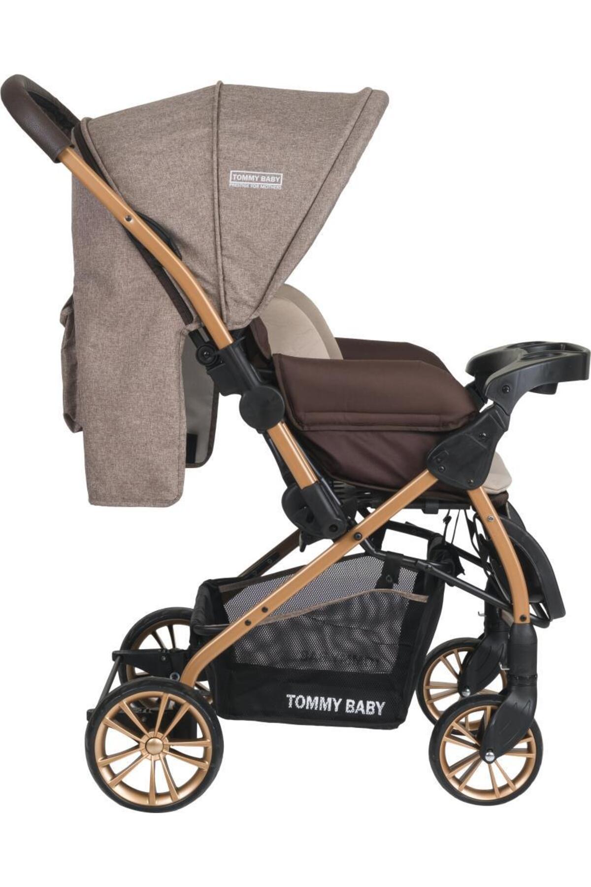 Tommybaby TB-980 Gold Çift Yönlü Bebek Arabası Puset fotoğrafı 2 (önizleme)