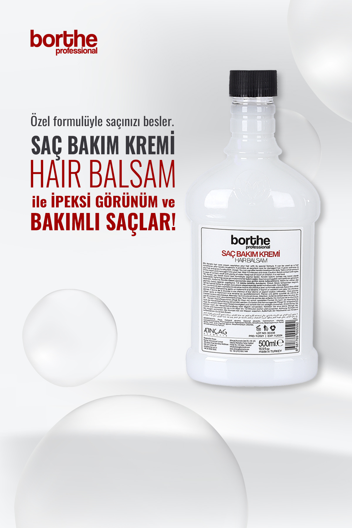 Saç Bakım Kremi 500 Ml — BRT0002 — تصویر 3 از 4